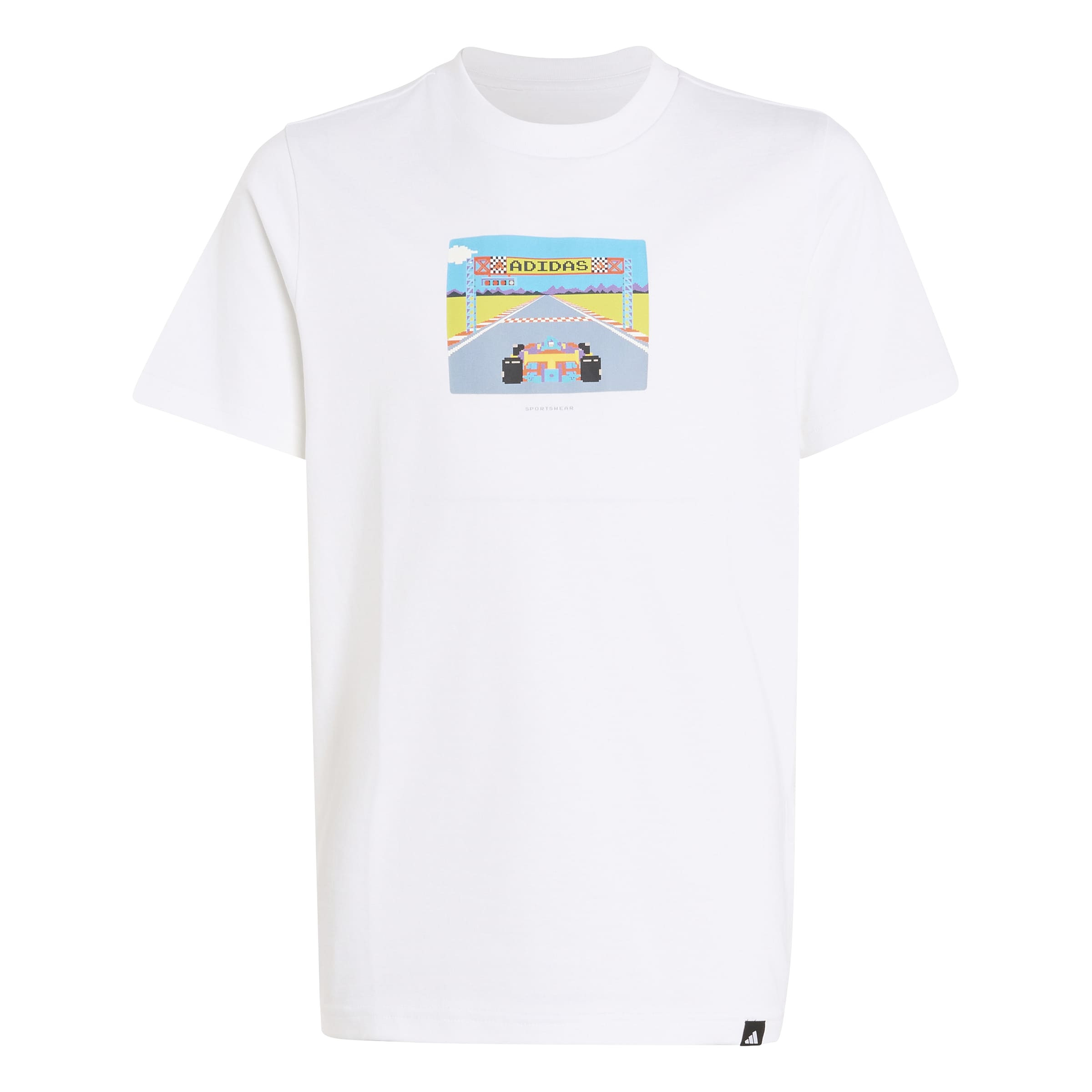 تيشيرت بياقة ضيقة وأكمام قصيرة وطبعات جرافيك من أديداس-sports-boys-clothing-tops-image-2