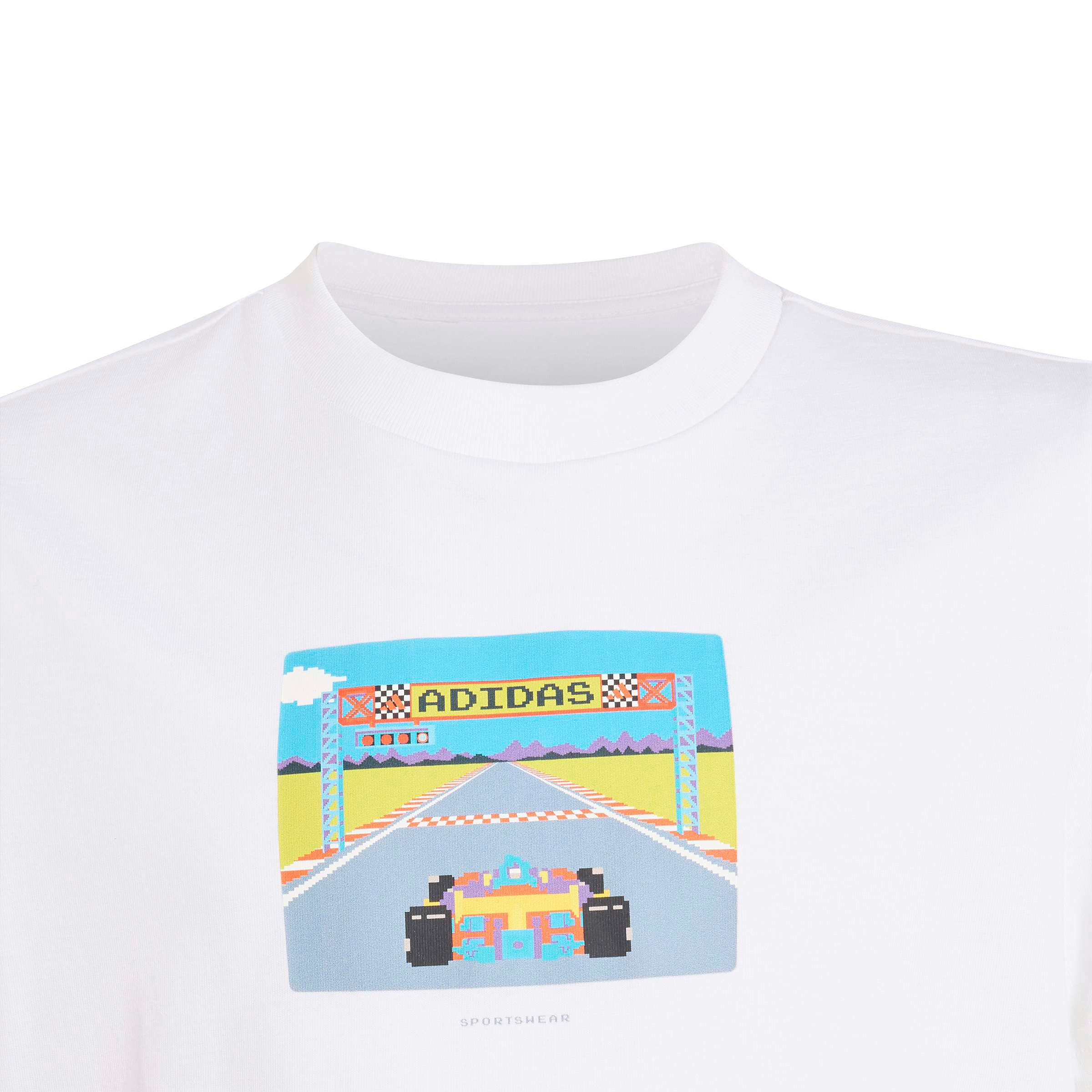تيشيرت بياقة ضيقة وأكمام قصيرة وطبعات جرافيك من أديداس-sports-boys-clothing-tops-image-4