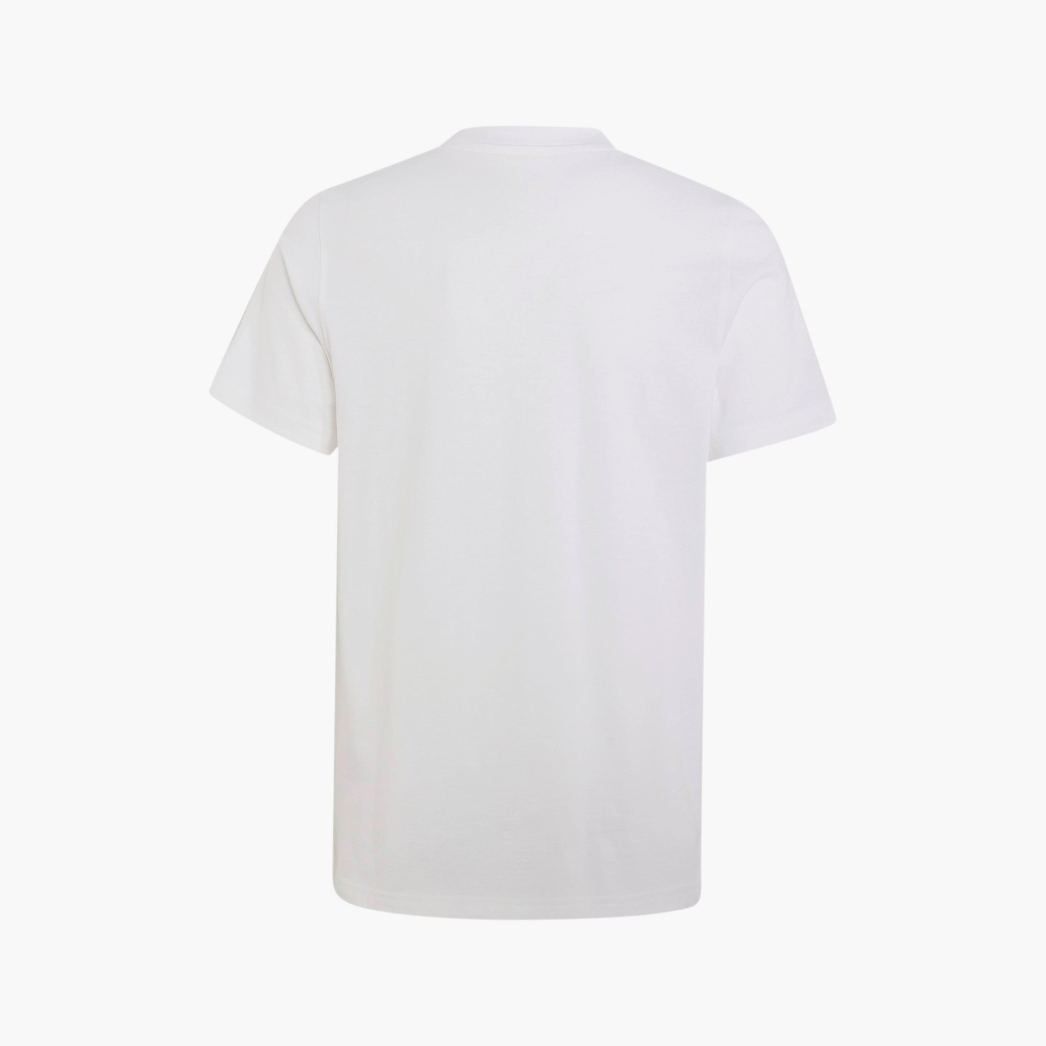 adidas Crew Neck Short Sleeves T-shirt with Logo Print-sports-boys-clothing-tops-image-2