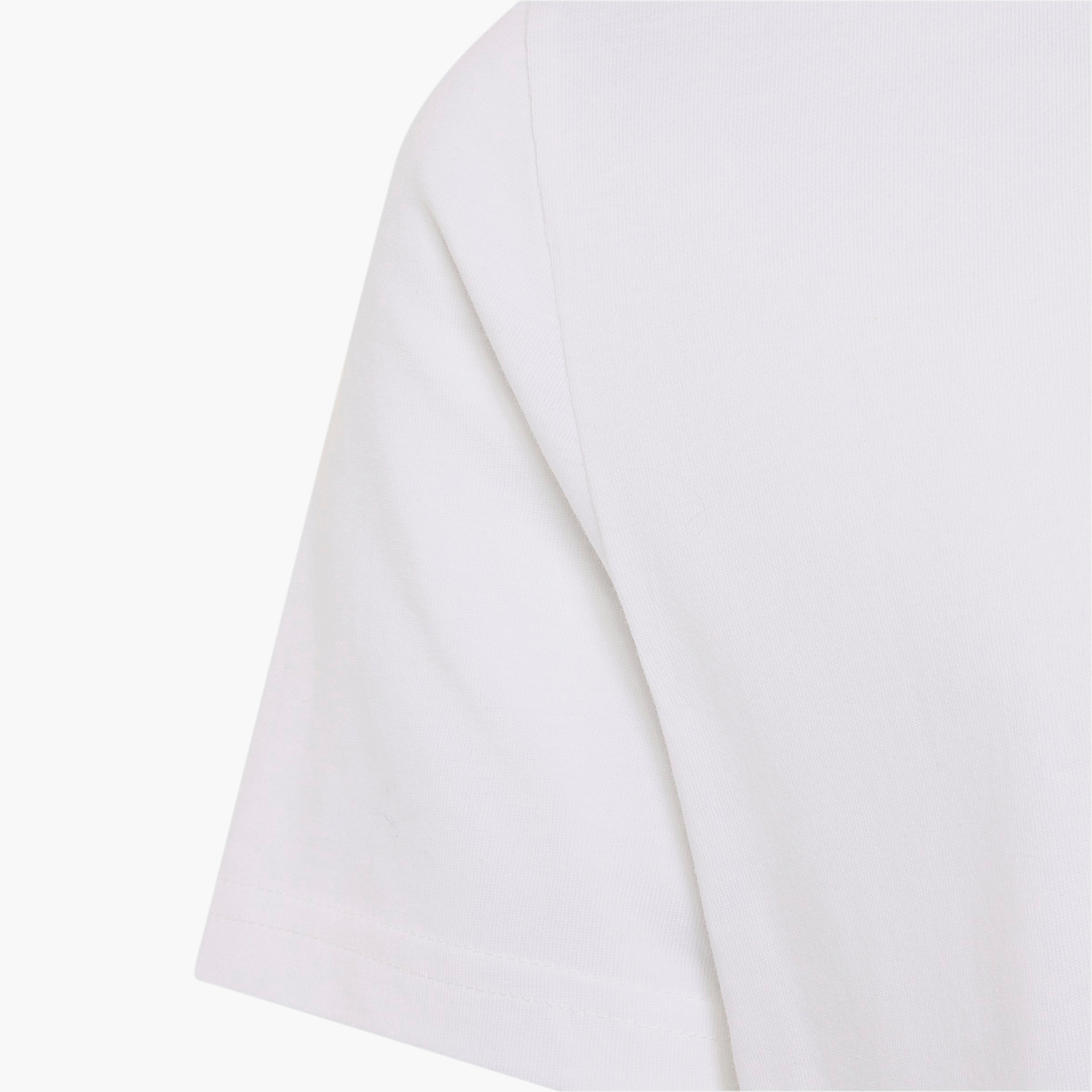 adidas Crew Neck Short Sleeves T-shirt with Logo Print-sports-boys-clothing-tops-image-4