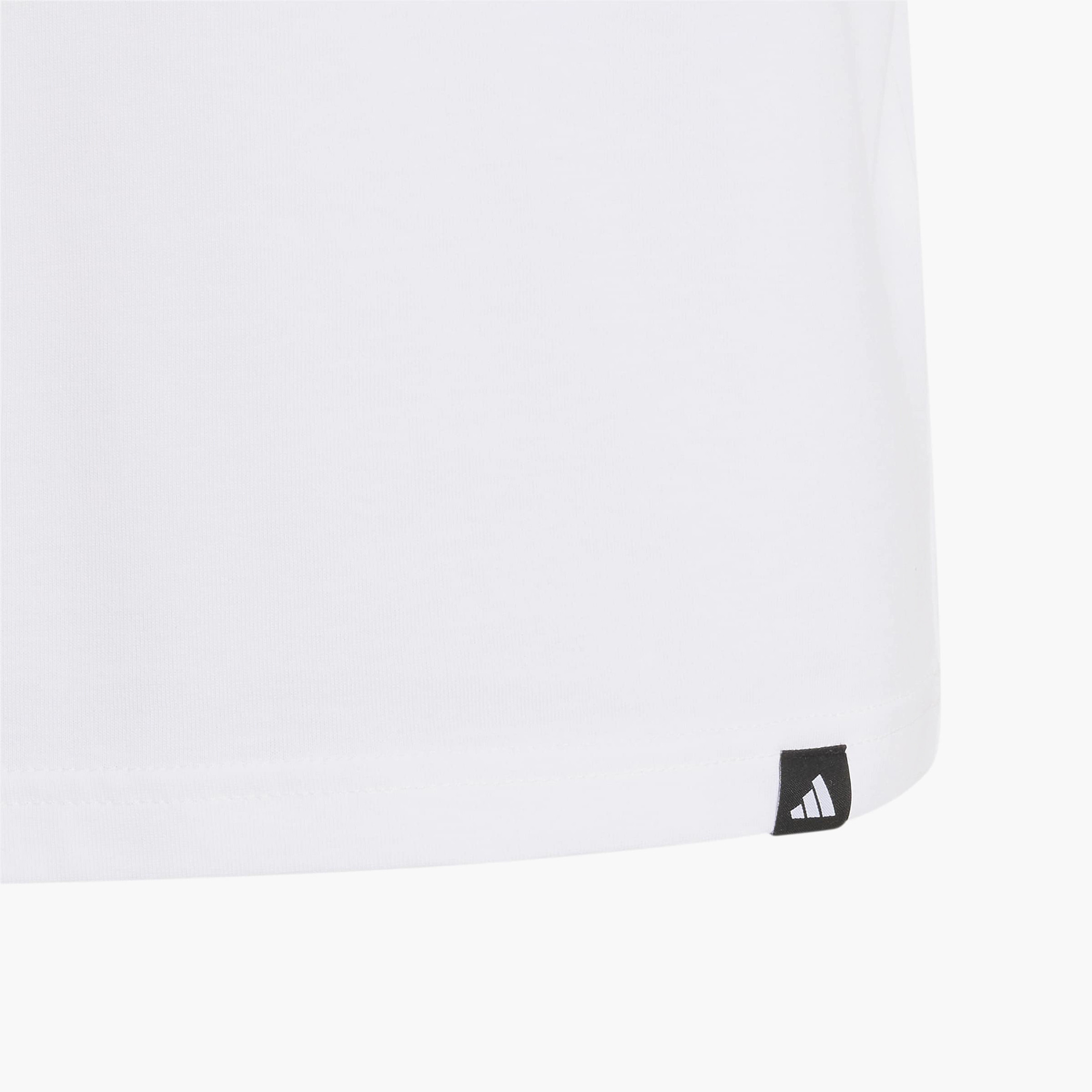 adidas Crew Neck Short Sleeves T-shirt with Logo Print-sports-boys-clothing-tops-image-5
