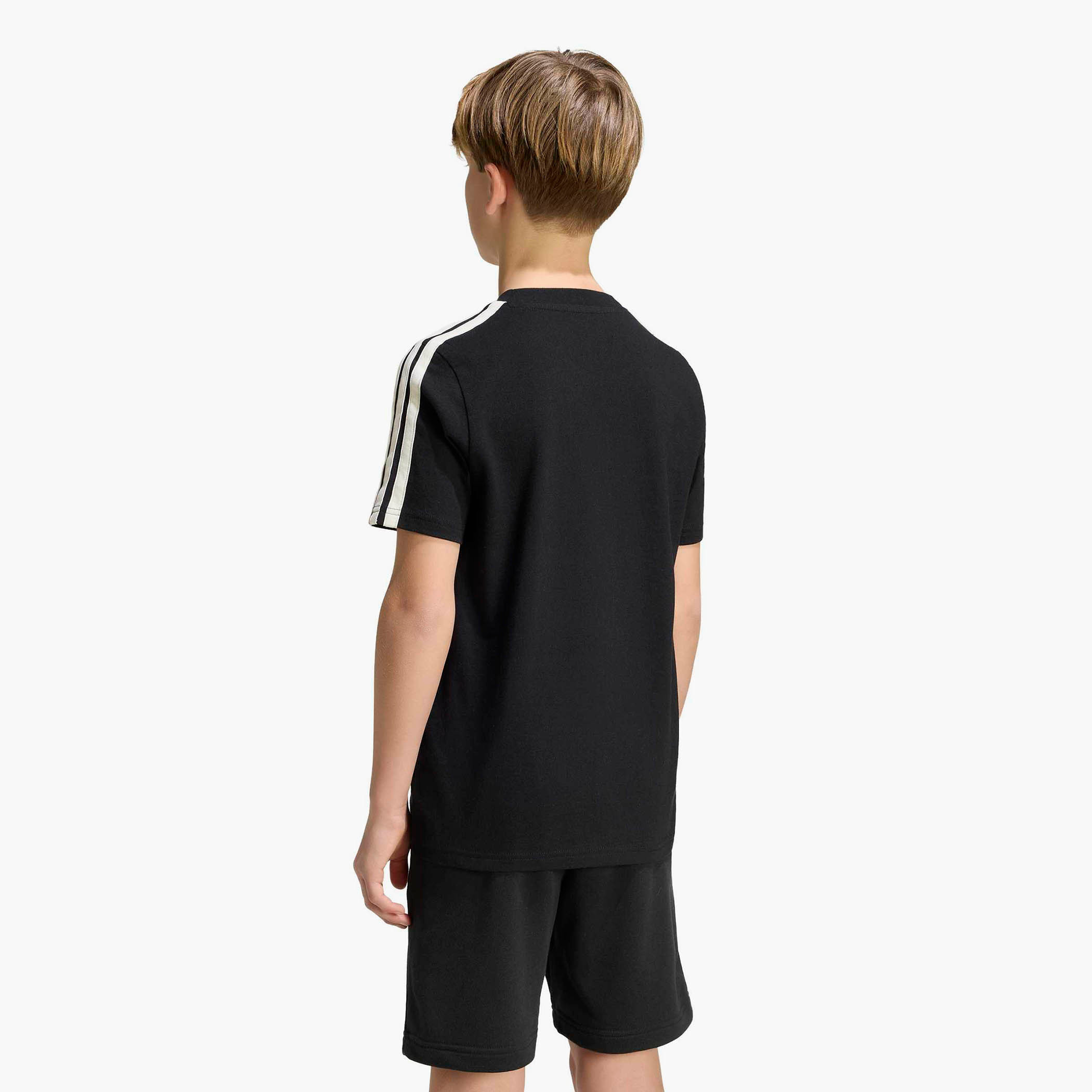 adidas Crew Neck Short Sleeves T-shirt with Logo Print-sports-boys-clothing-tops-image-3