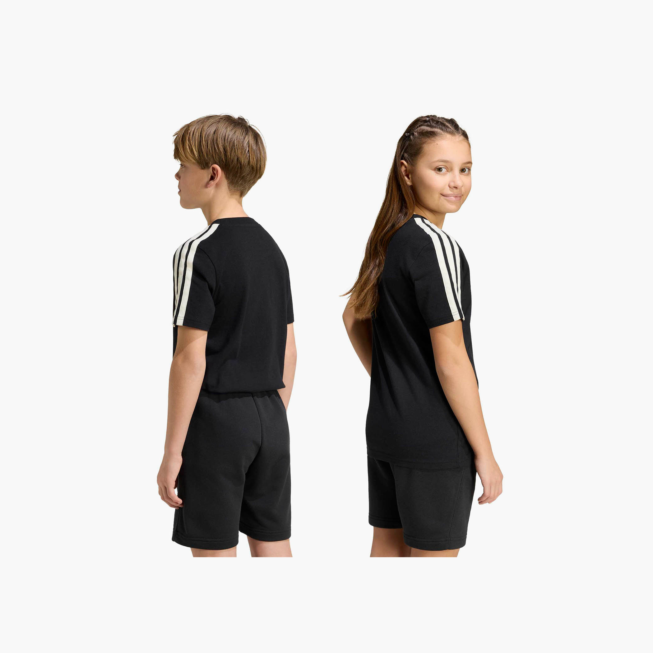 adidas Crew Neck Short Sleeves T-shirt with Logo Print-sports-boys-clothing-tops-image-7