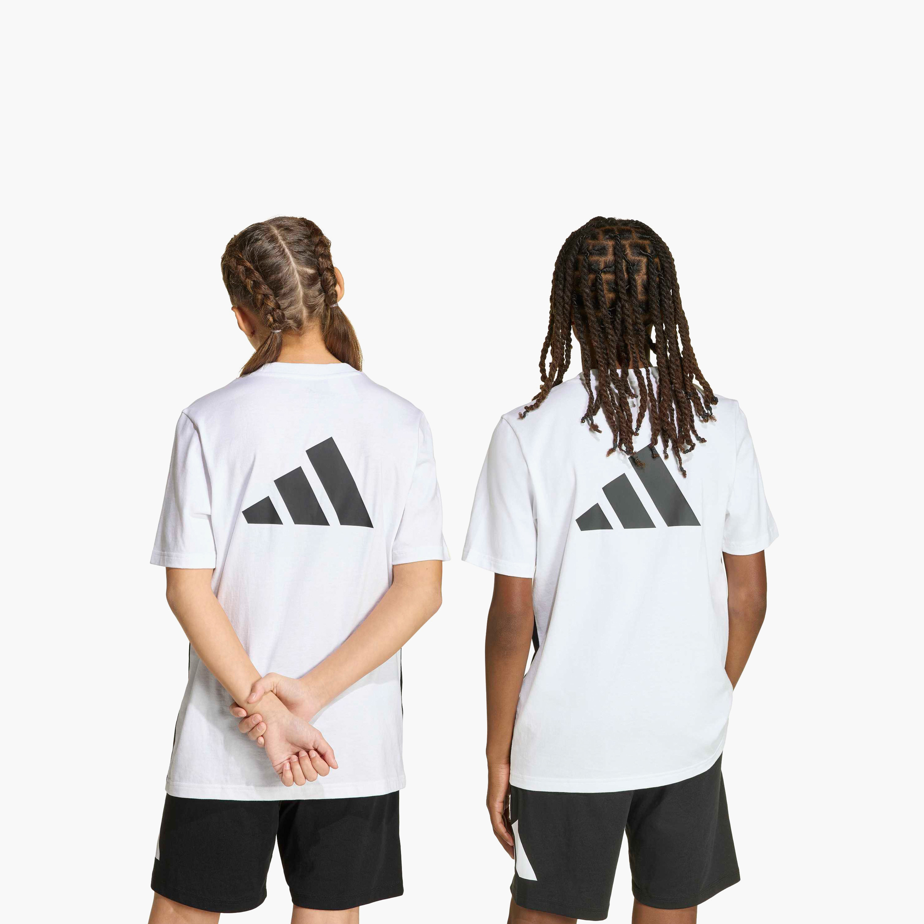adidas Crew Neck Short Sleeve T-shirt with Contrast Panel-boys-clothing-sportswear-tops-image-5