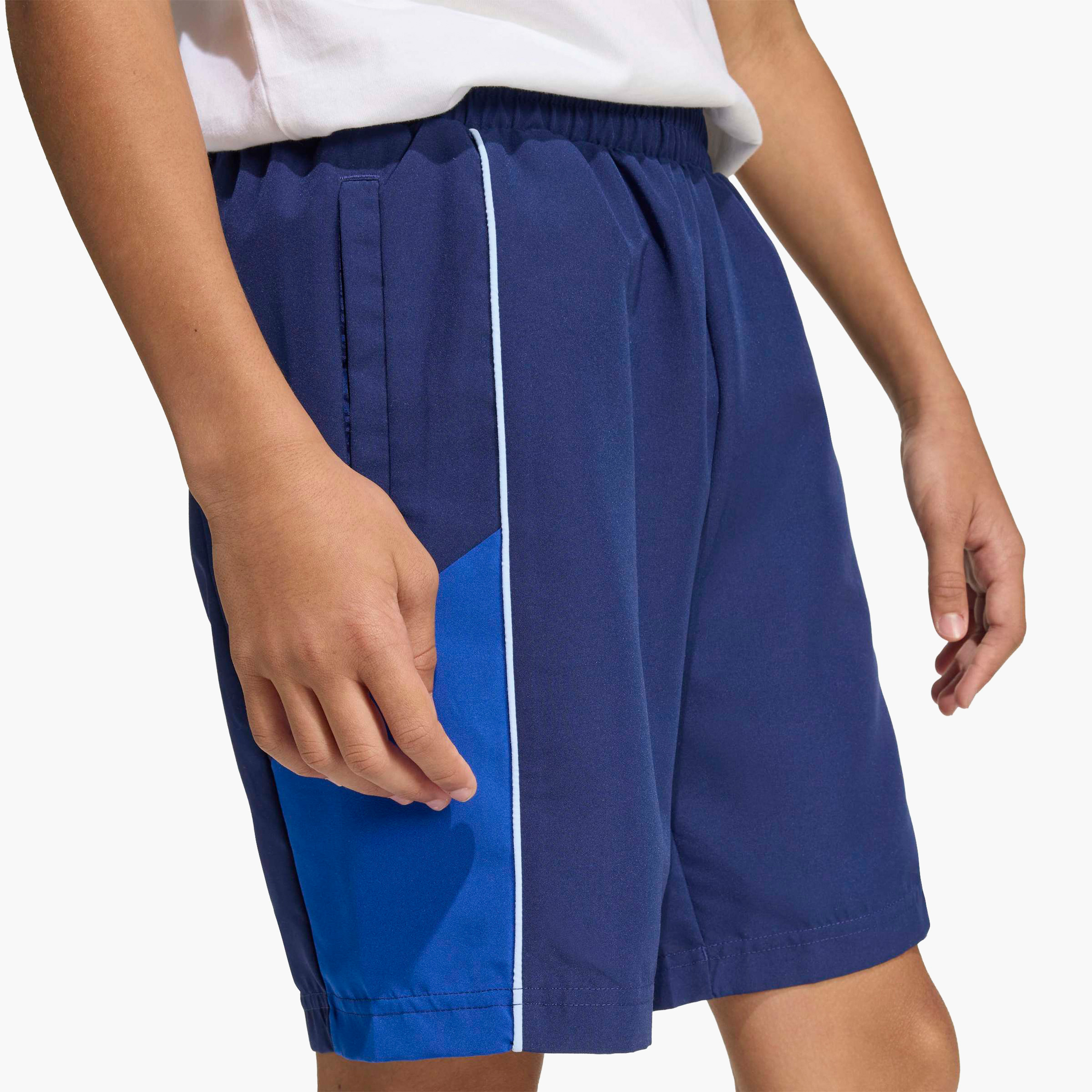 Adidas Elasticated Waist Shorts with Pockets-sports-boys-clothing-bottoms-shorts-image-6