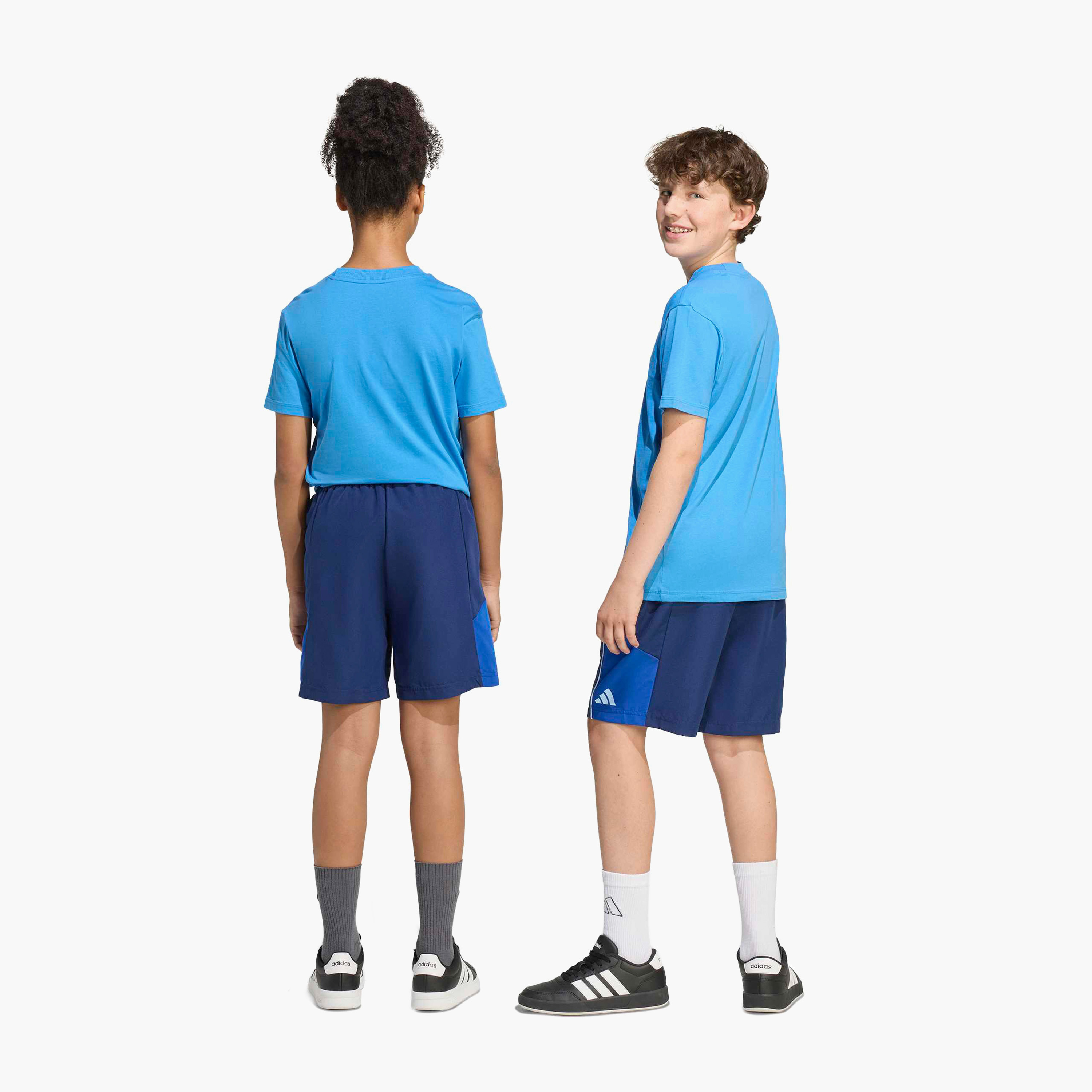 Adidas Elasticated Waist Shorts with Pockets-sports-boys-clothing-bottoms-shorts-image-7