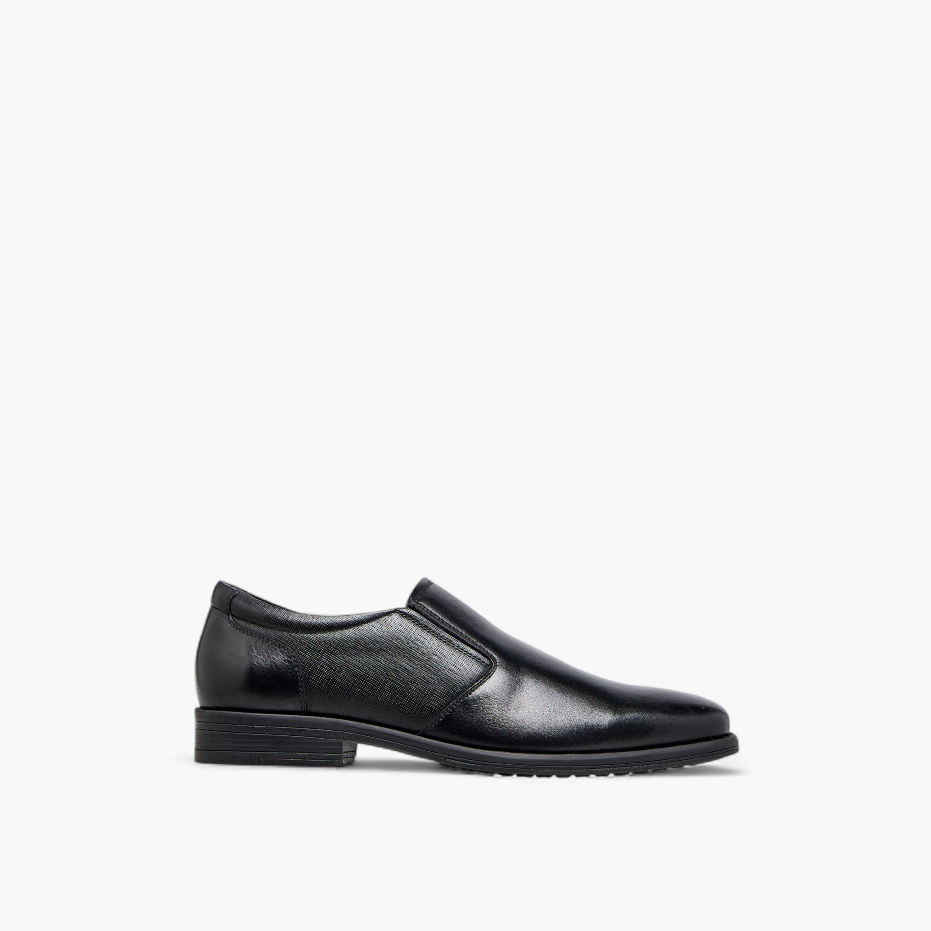 LBL by Shoexpress Textured Slip-On Loafers-men-shoes-formalshoes-image-3