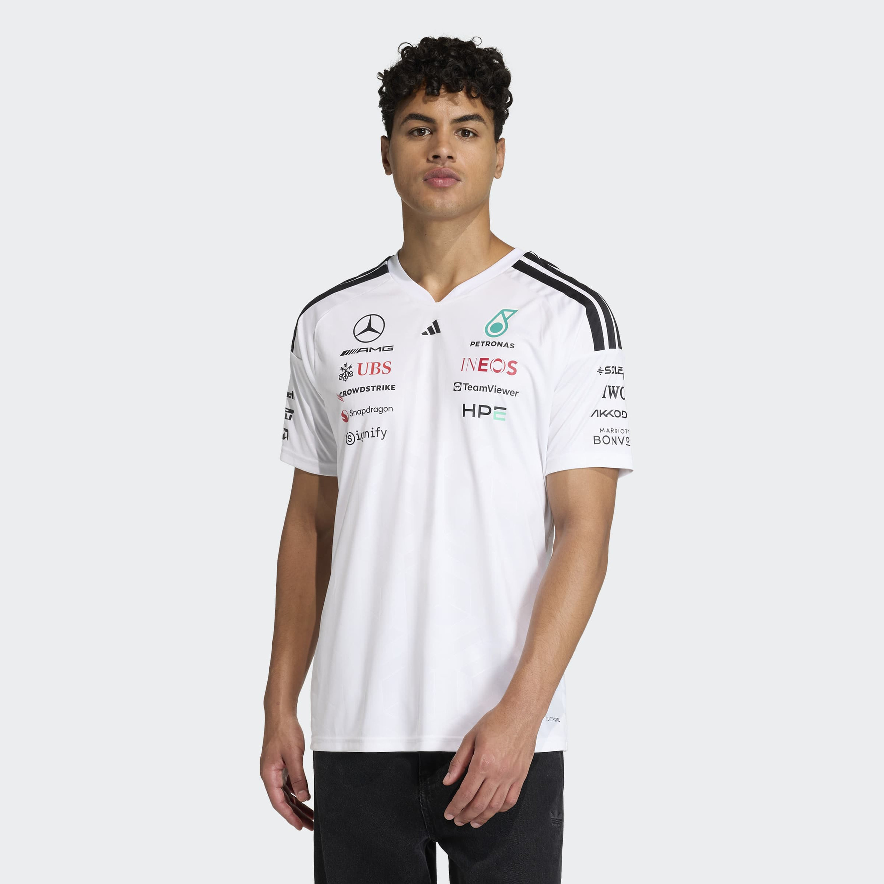 adidas Men Mercedes - AMG Petronas Formula 1 Team Driver Jersey-men-clothing-sportswearandactivewear-tshirtsandpolos-image-1