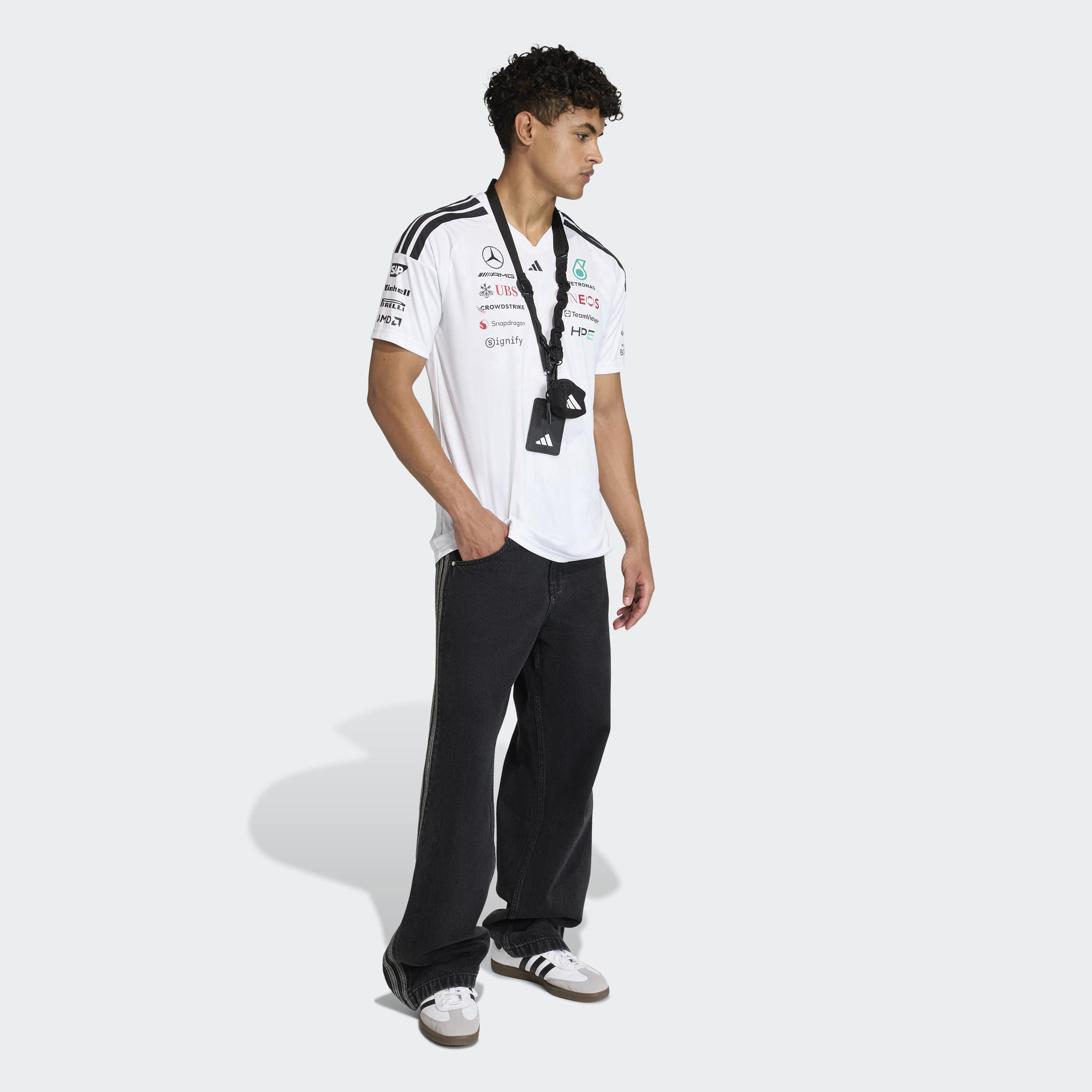 adidas Men Mercedes - AMG Petronas Formula 1 Team Driver Jersey-men-clothing-sportswearandactivewear-tshirtsandpolos-image-2