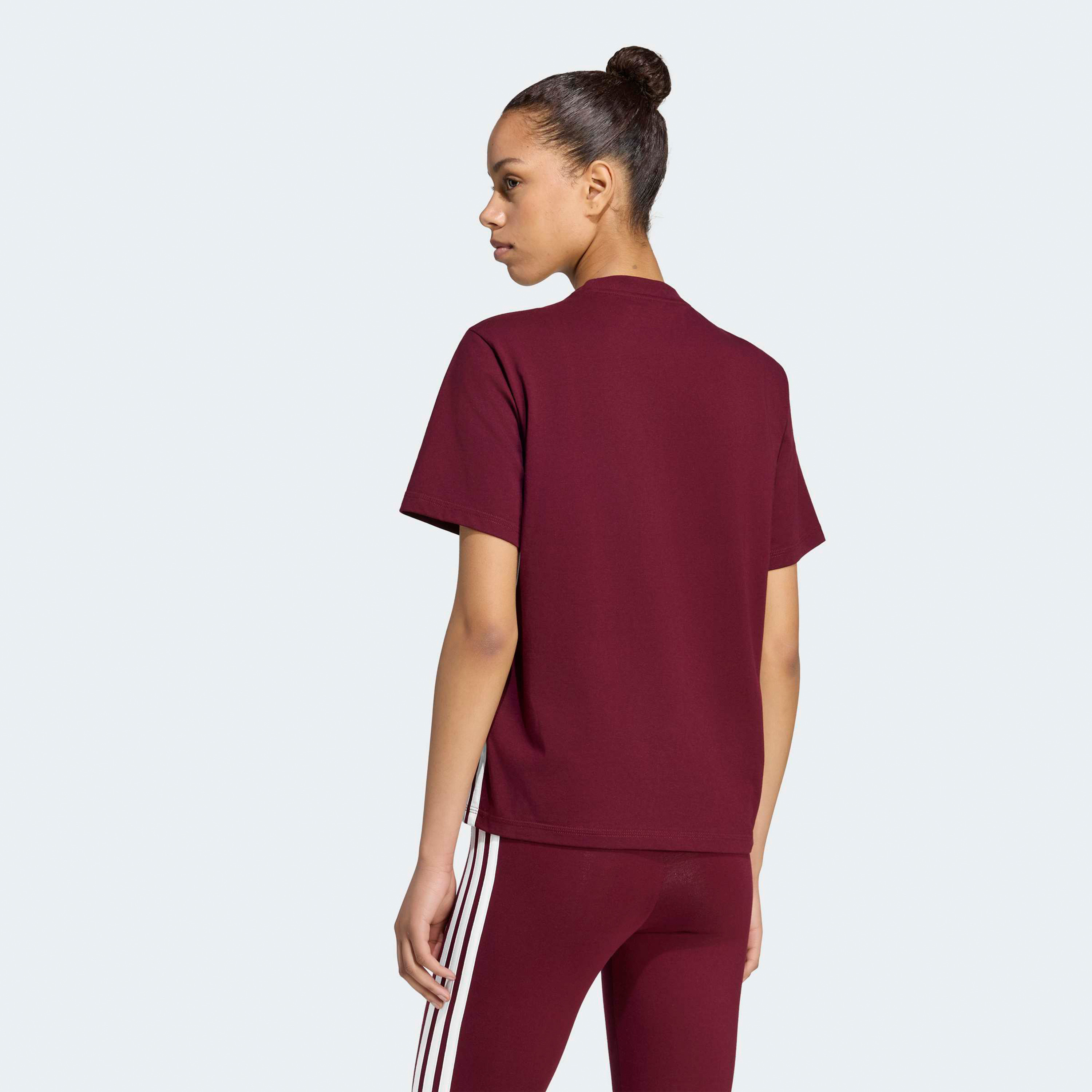 أديداس - تيشيرت إسينشالز النسائي القطني بثلاثة خطوط JX7619 | OE-sports-women-clothing-tshirtsandvests-image-3