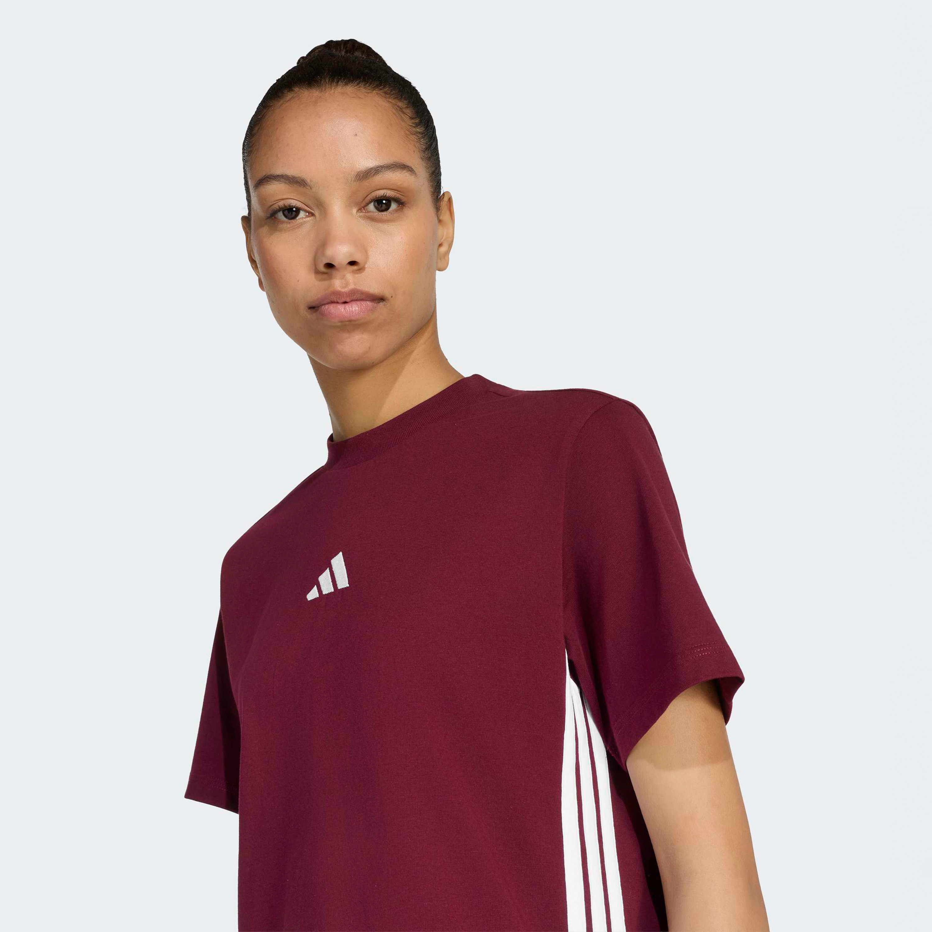 أديداس - تيشيرت إسينشالز النسائي القطني بثلاثة خطوط JX7619 | OE-sports-women-clothing-tshirtsandvests-image-4