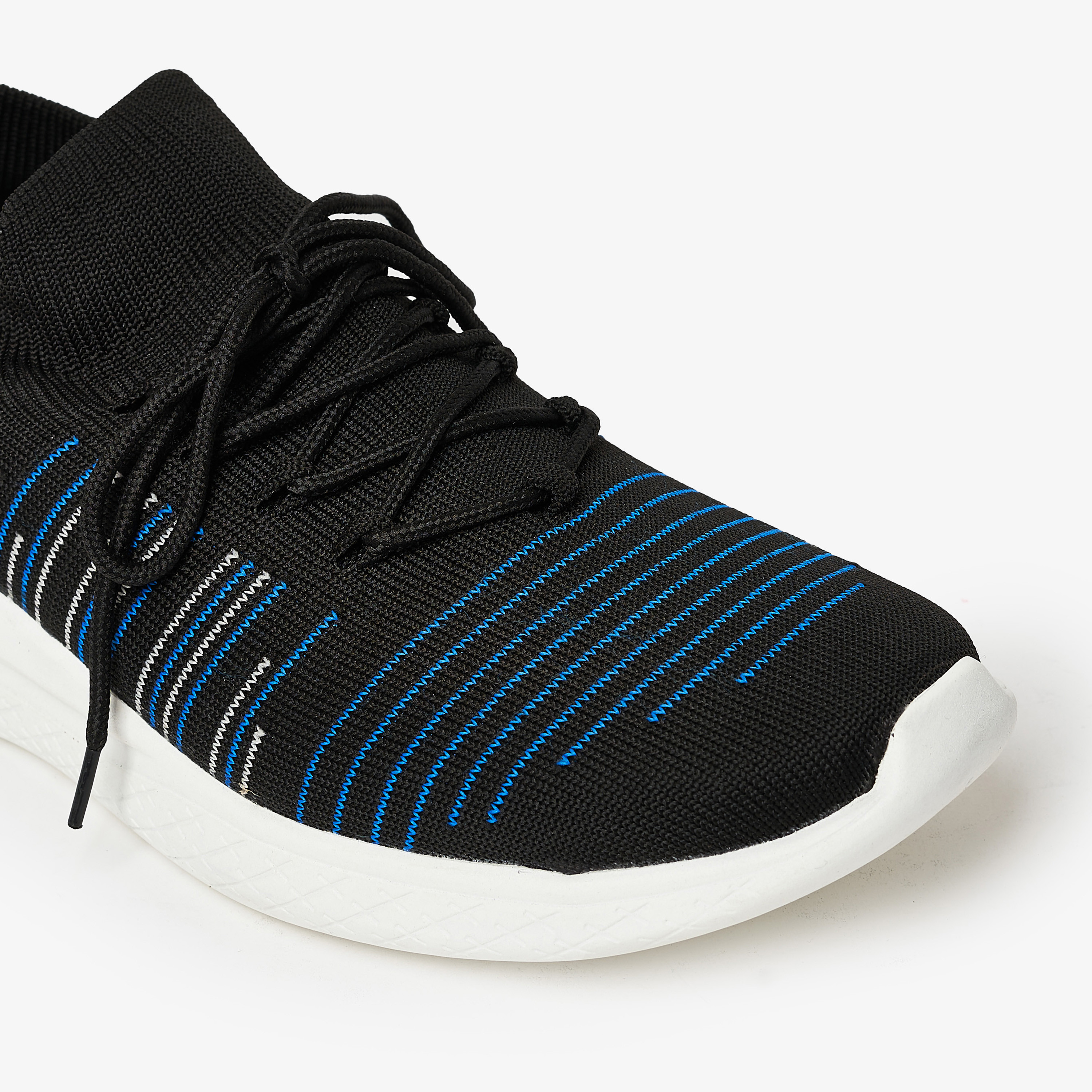 سنيكرز جيومني للرجال مع رباط برقبة منخفضة | KFWS-1010-men-shoes-sneakers-image-4