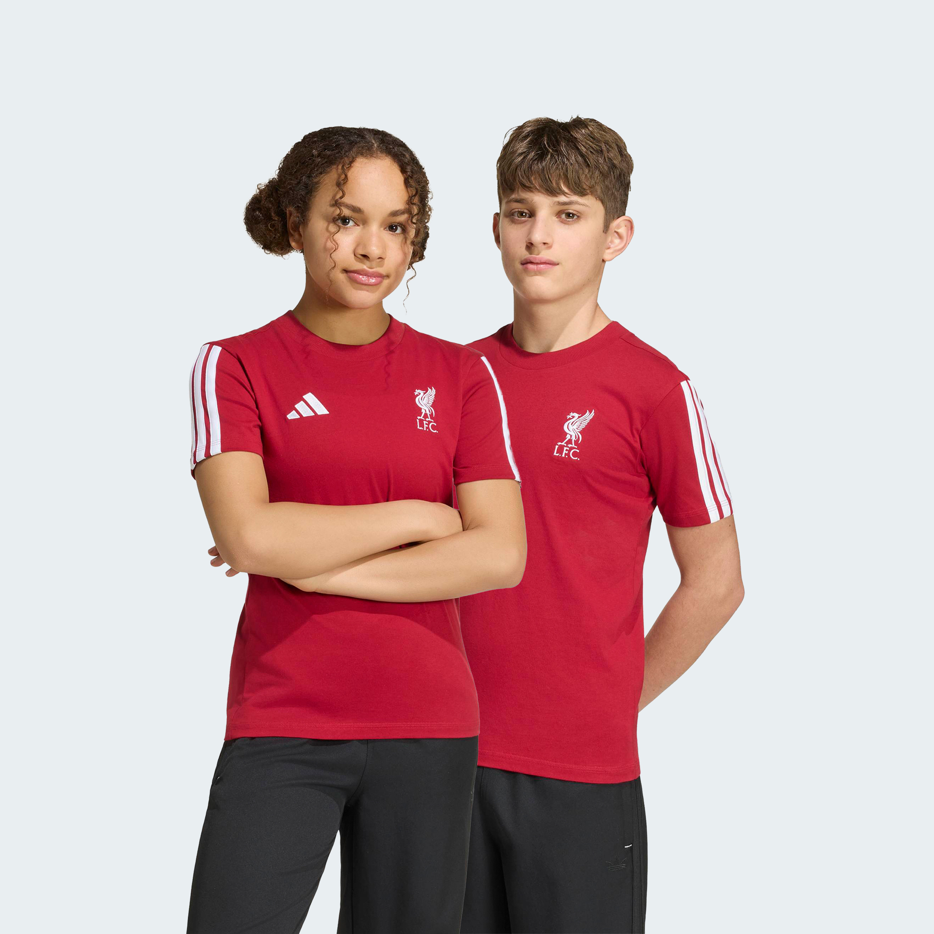 اديداس - تيشيرت للأطفال من نادي ليفربول لكرة القدم بأكمام قصيرة ورقبة دائرية-sports-boys-clothing-tops-image-1