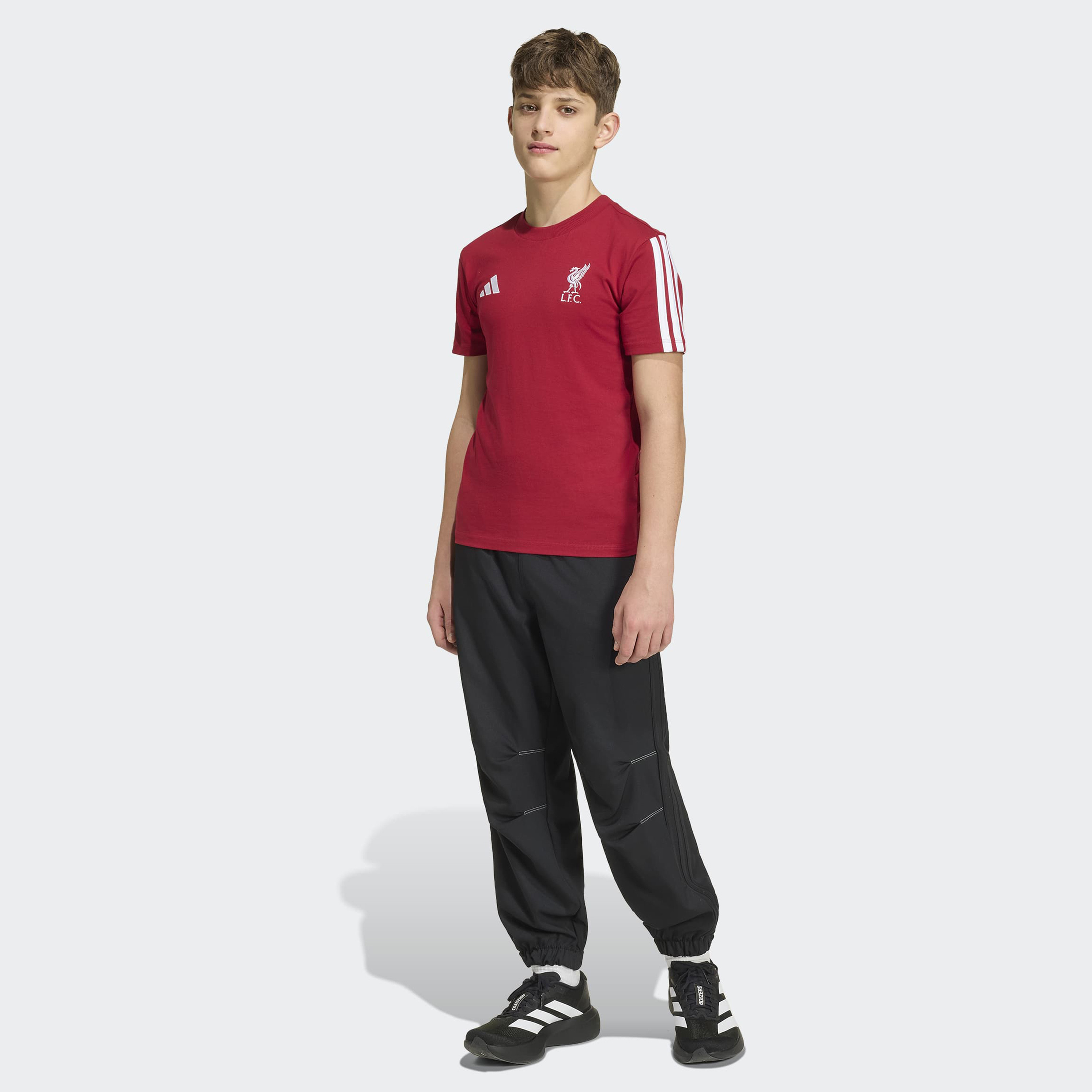 اديداس - تيشيرت للأطفال من نادي ليفربول لكرة القدم بأكمام قصيرة ورقبة دائرية-sports-boys-clothing-tops-image-2