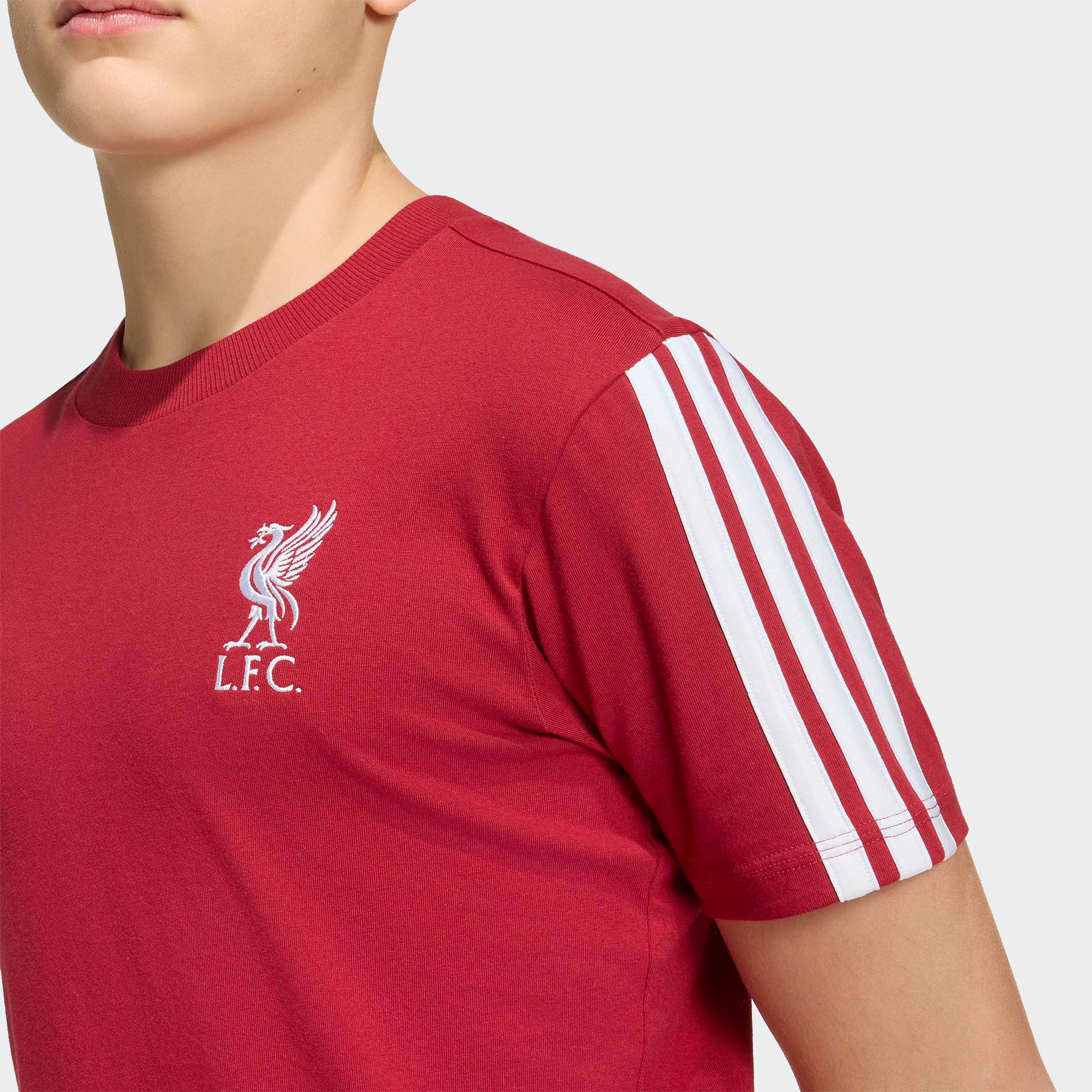 اديداس - تيشيرت للأطفال من نادي ليفربول لكرة القدم بأكمام قصيرة ورقبة دائرية-sports-boys-clothing-tops-image-6