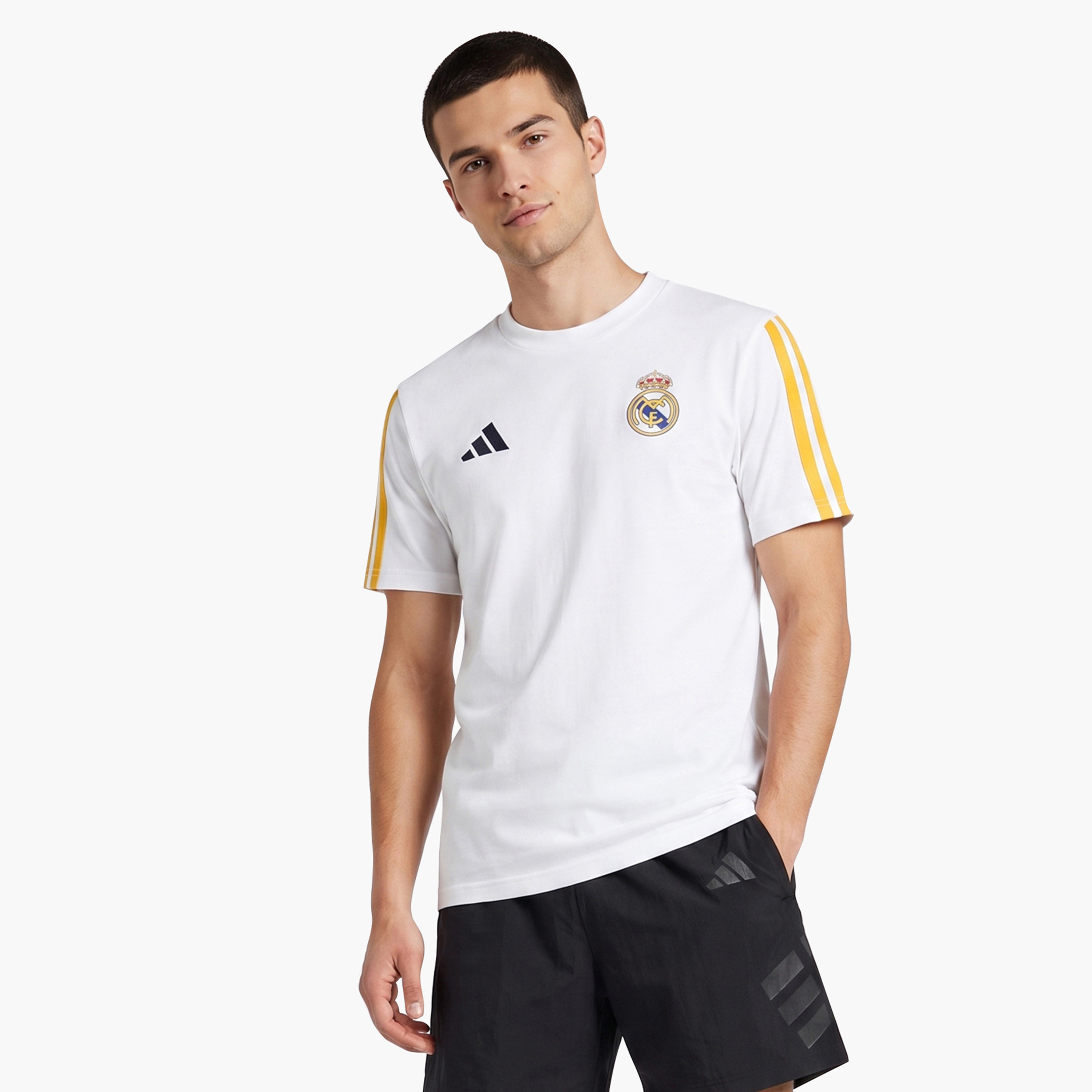 adidas Kids Real Madrid Short-Sleeve Crew Neck T-Shirt-sports-boys-clothing-tops-image-1