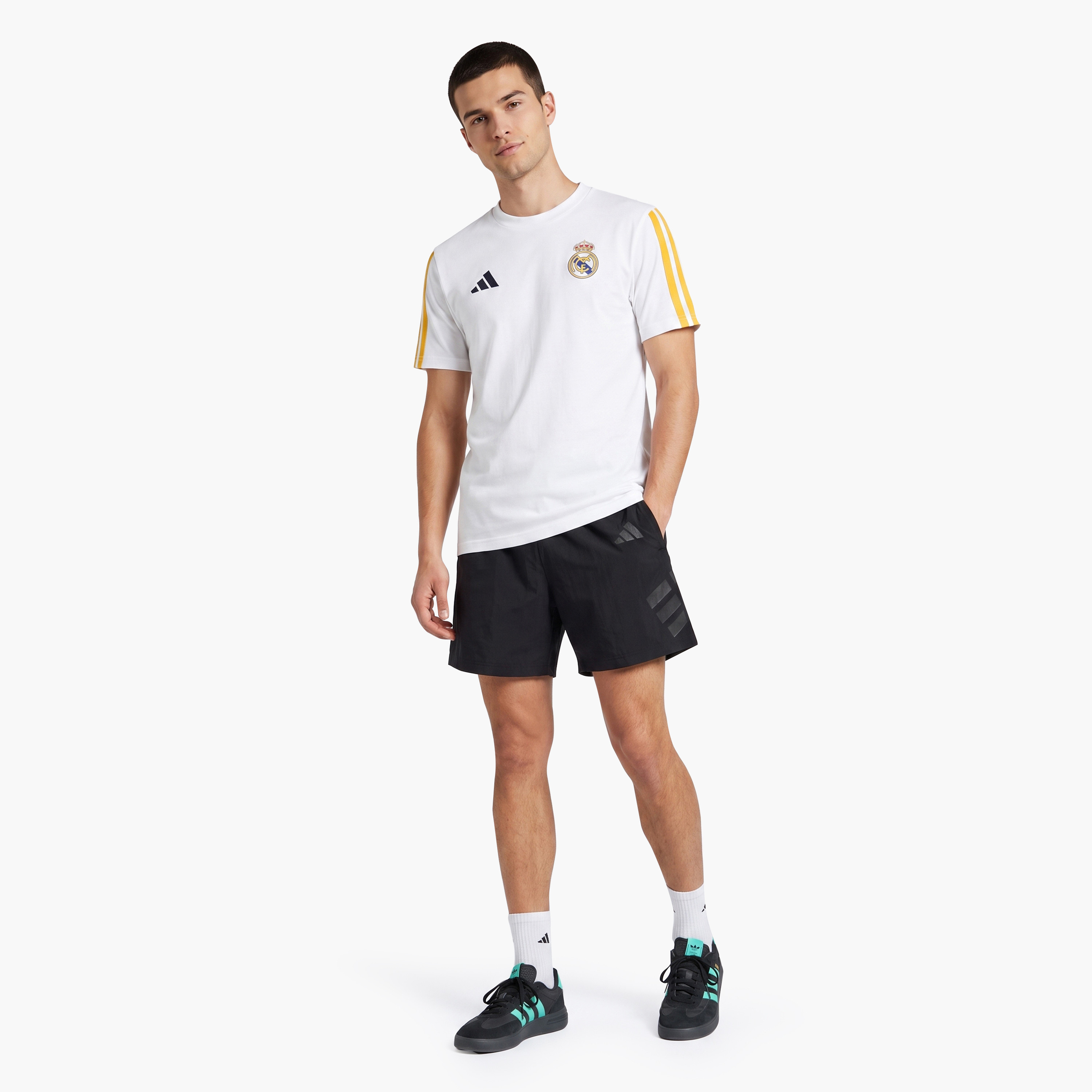 adidas Kids Real Madrid Short-Sleeve Crew Neck T-Shirt-sports-boys-clothing-tops-image-3