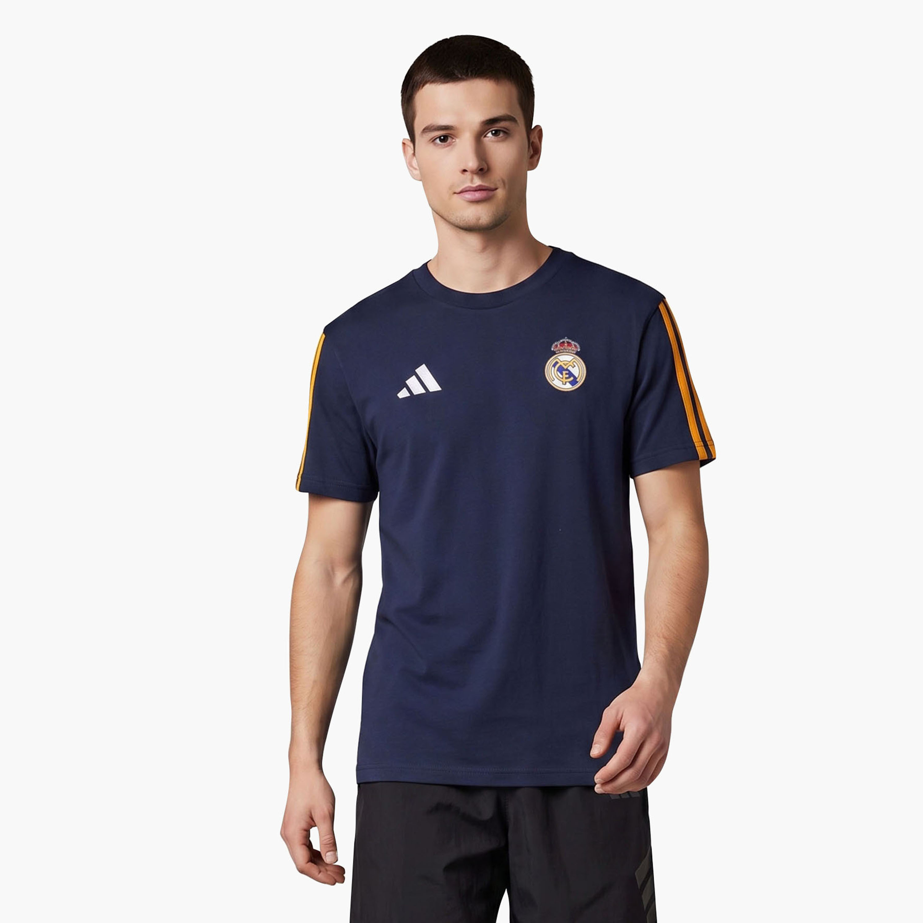 adidas Kids Real Madrid Short-Sleeve Crew Neck T-Shirt-sports-boys-clothing-tops-image-1