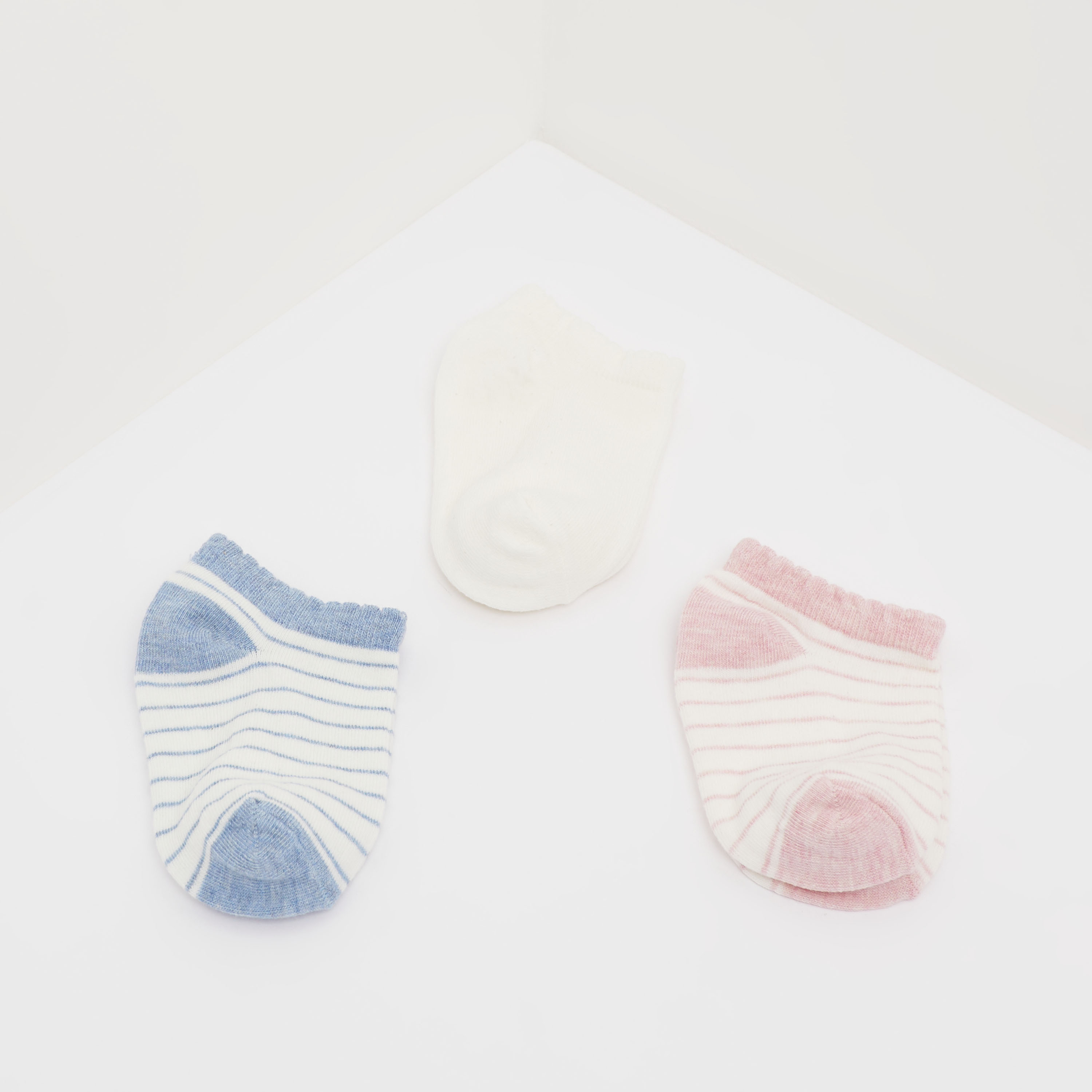 Assorted Ankle Length Socks - Set of 3-girls-accessories-socks-image-1