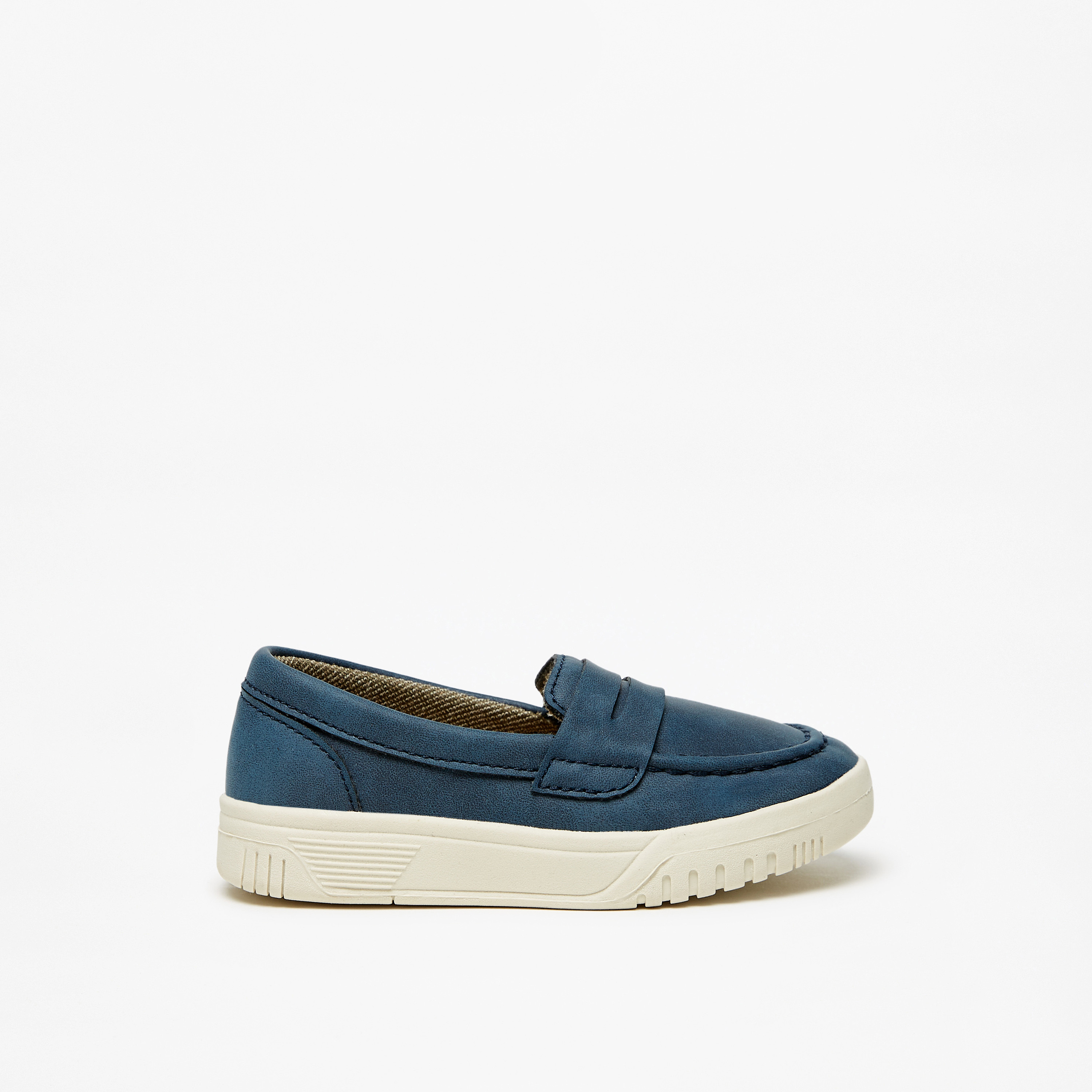 LBL by Shoexpress Solid Slip-On Loafers-boys-shoes-loafers-image-3