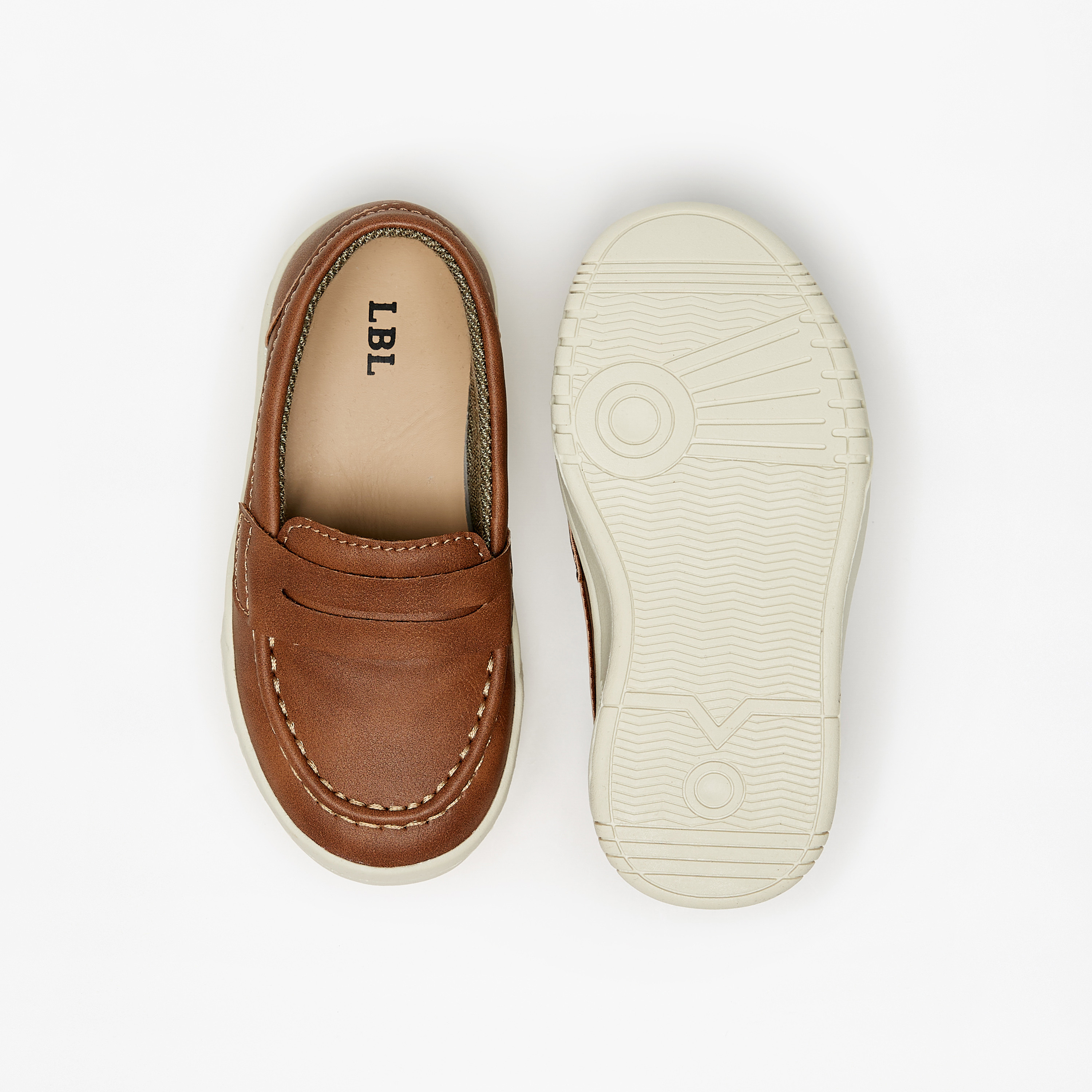 LBL by Shoexpress Solid Slip-On Loafers-boys-shoes-loafers-image-4