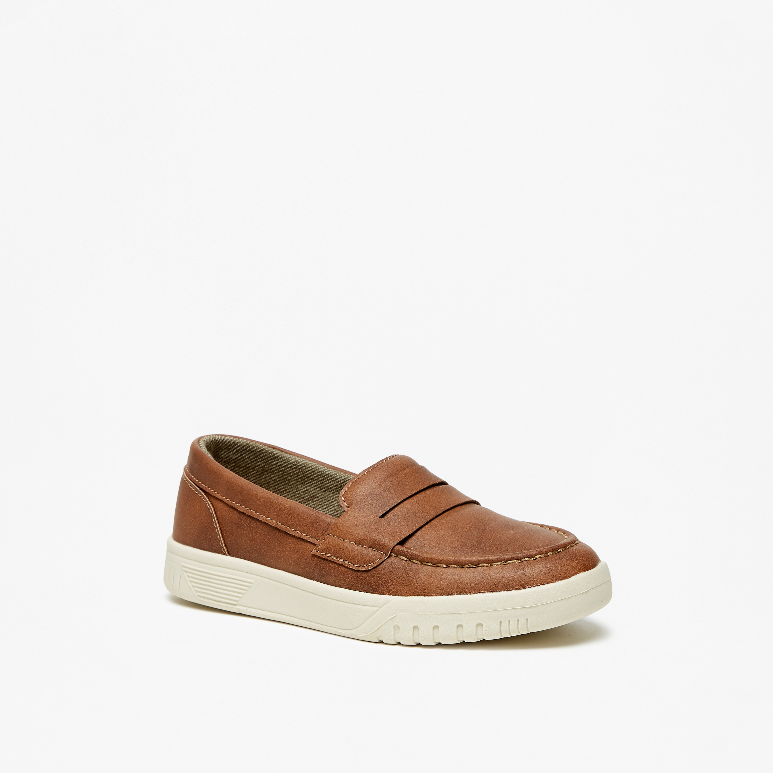 حذاء سهل الارتداء سادة من إل بي إل من شوإكسبريس-boys-shoes-loafers-image-1