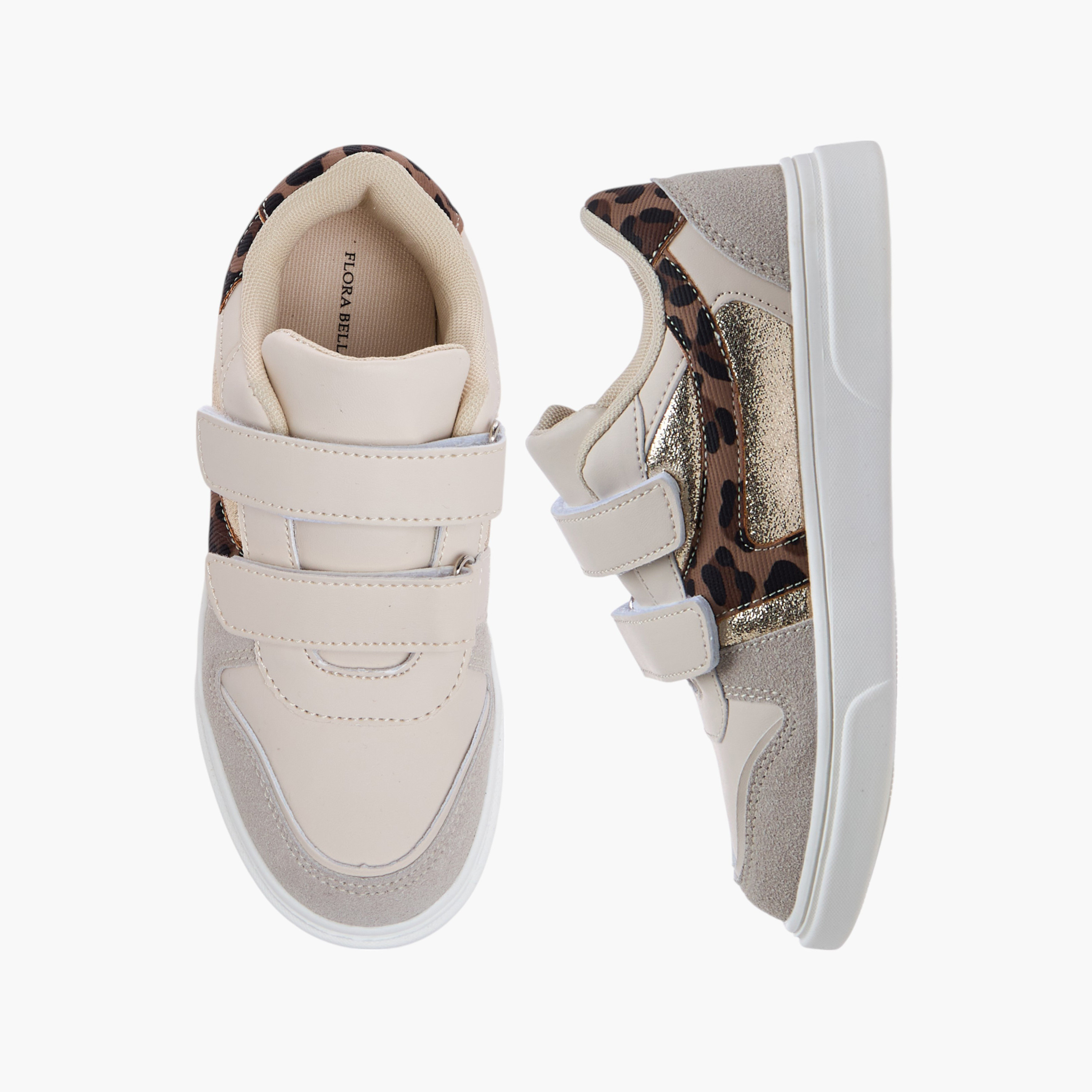 حذاء سنيكرز بشريط إغلاق لاصق للبنات من فلورا بيلا-girls-shoes-sneakers-image-1