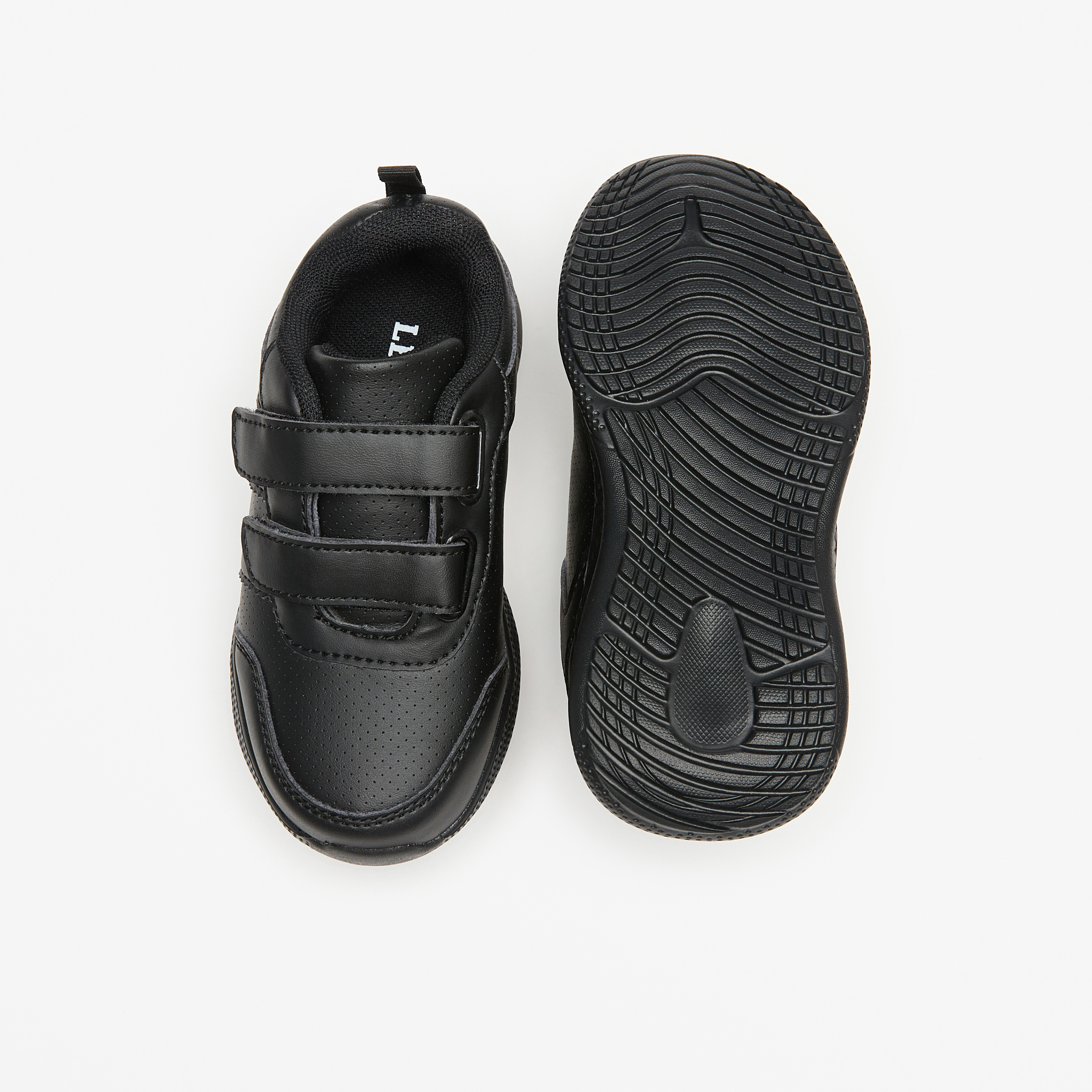 LBL by Shoexpress Kids Solid School Shoes with Hook and Loop Closure-girls-shoes-schoolshoes-image-4