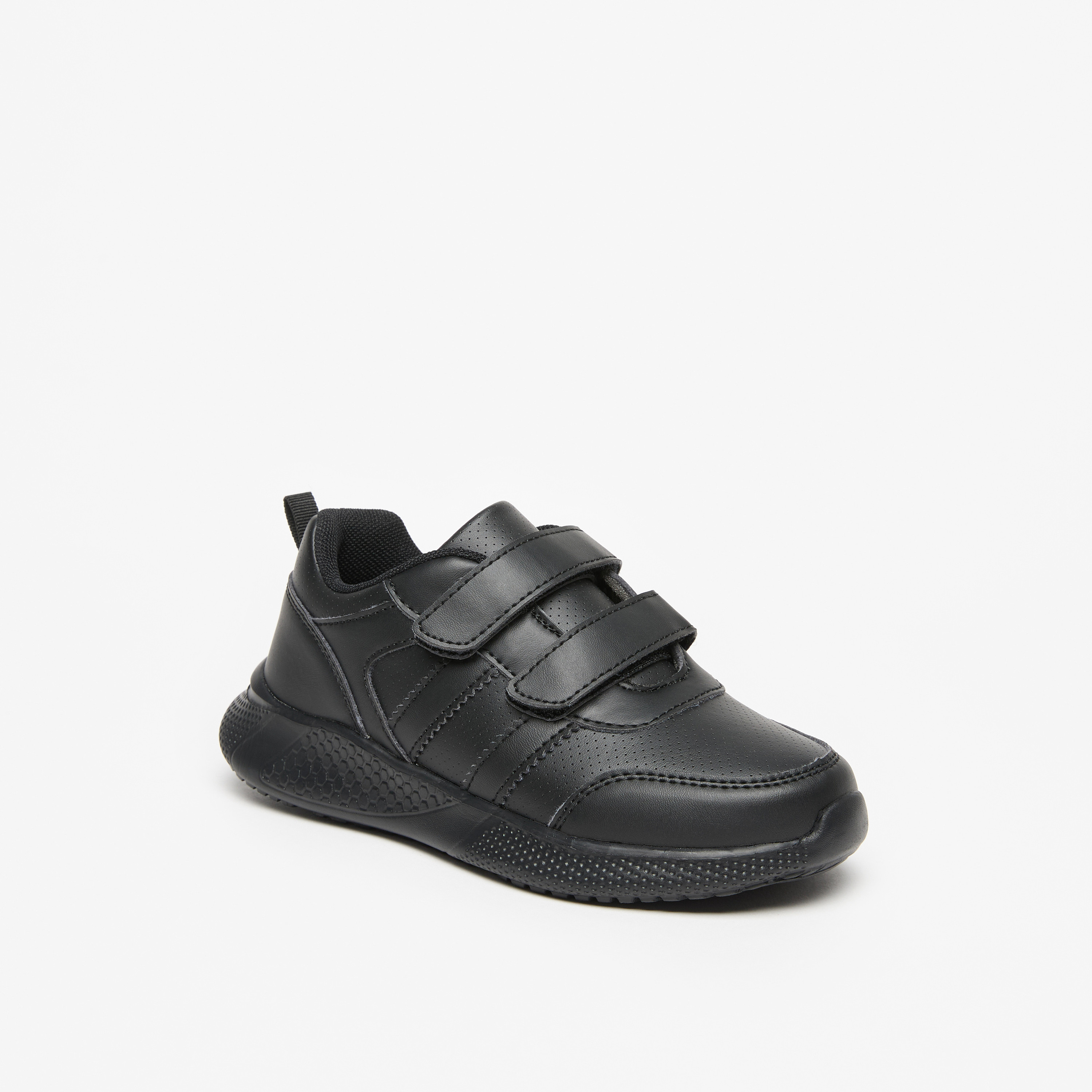 حذاء مدرسة سادة بشريط إغلاق لاصق من إل بي إل من شو إكسبرس-boys-shoes-schoolshoes-image-1