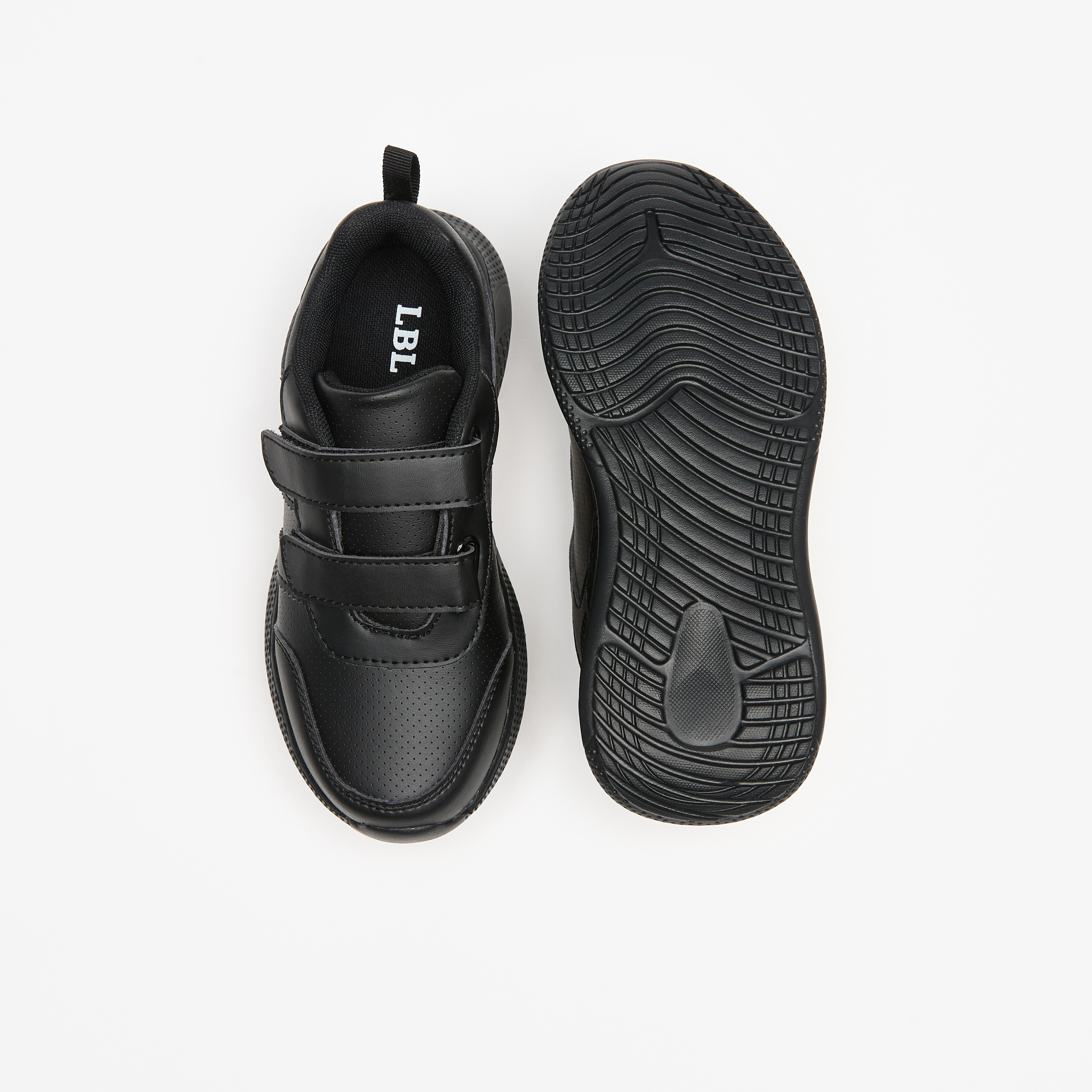حذاء مدرسة سادة بشريط إغلاق لاصق من إل بي إل من شو إكسبرس-boys-shoes-schoolshoes-image-4