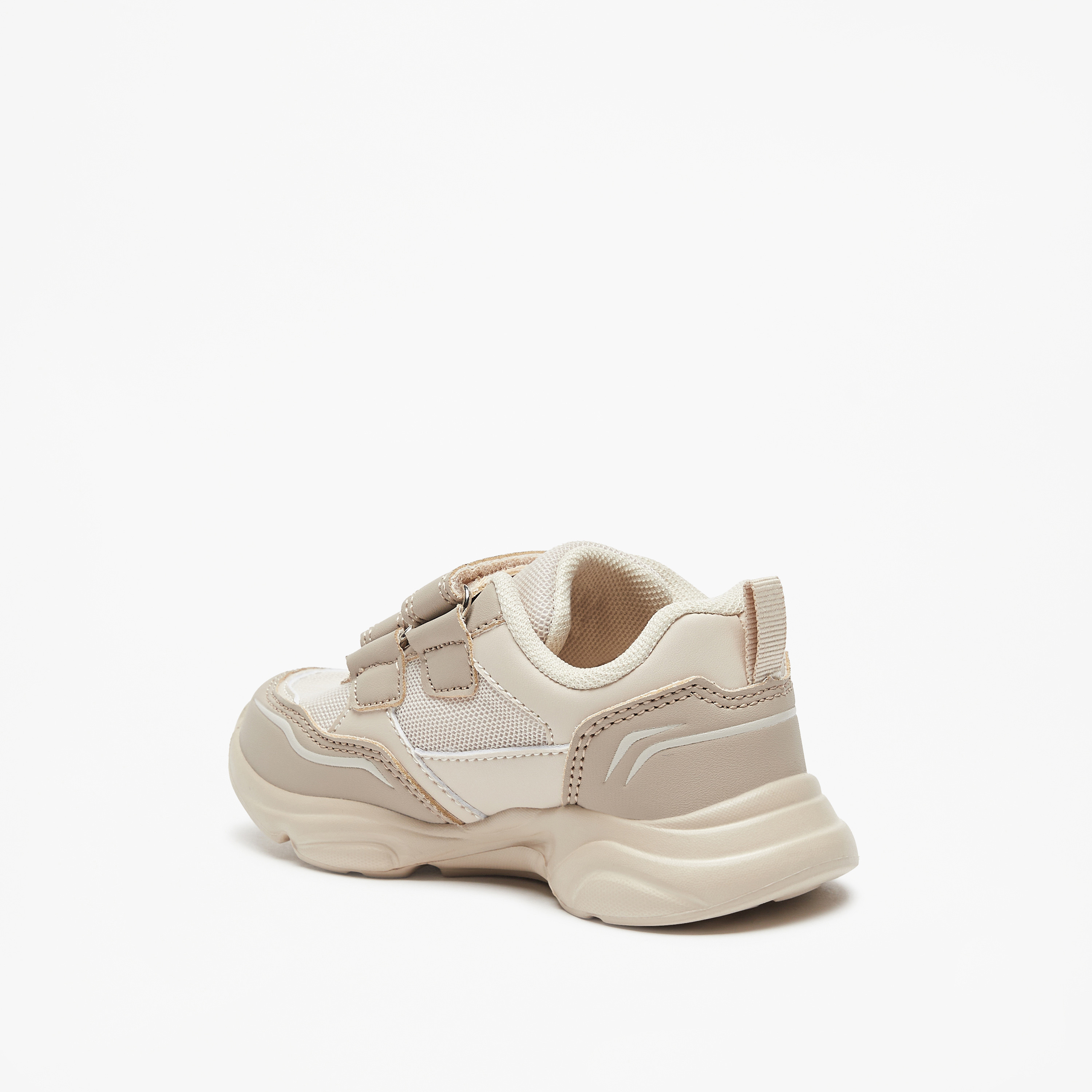 Mesh Textured Sneakers with Hook and Loop Closure-boys-shoes-sneakers-image-2