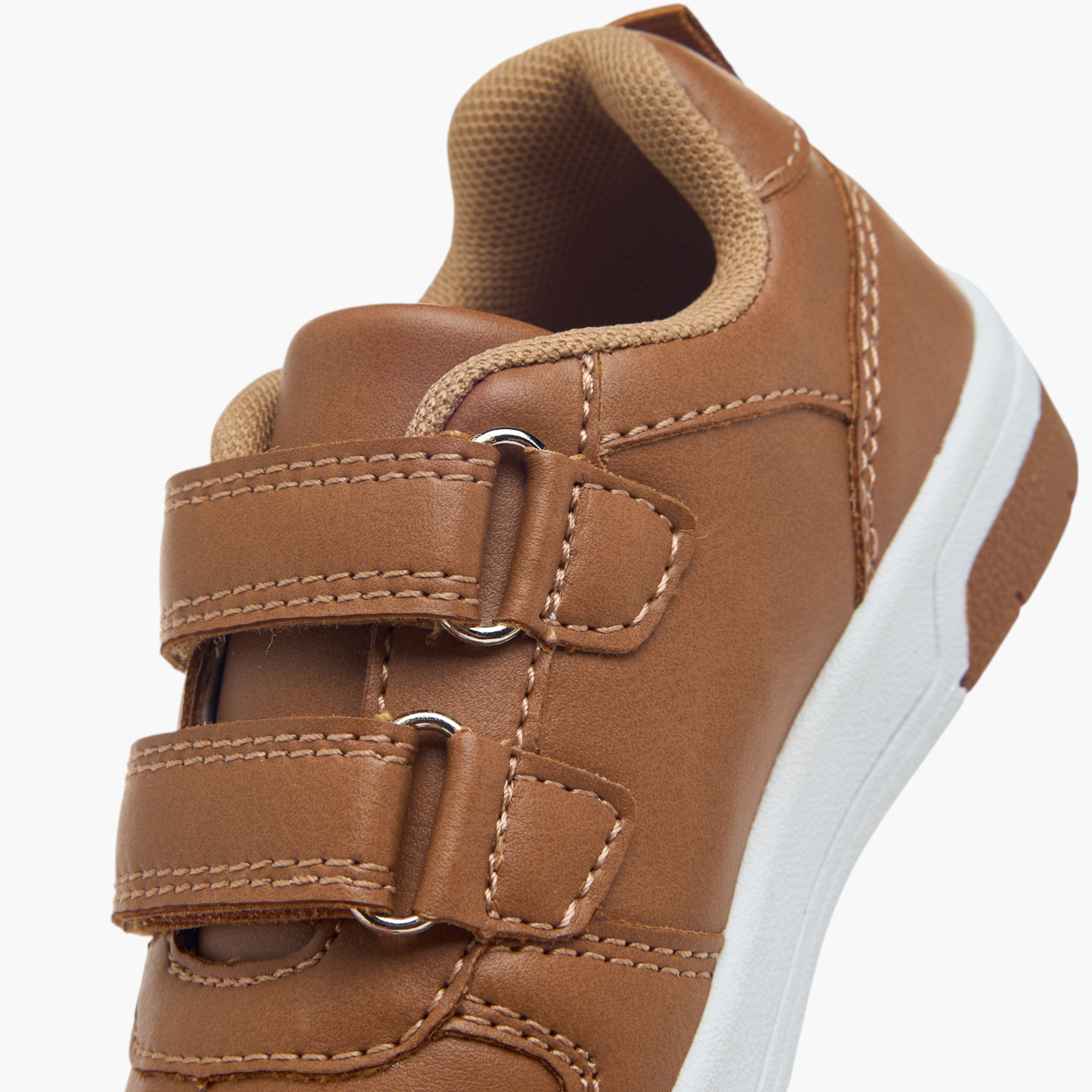 LBL by Shoexpress Panelled Sneakers with Hook and Loop Closure-boys-shoes-sneakers-image-4