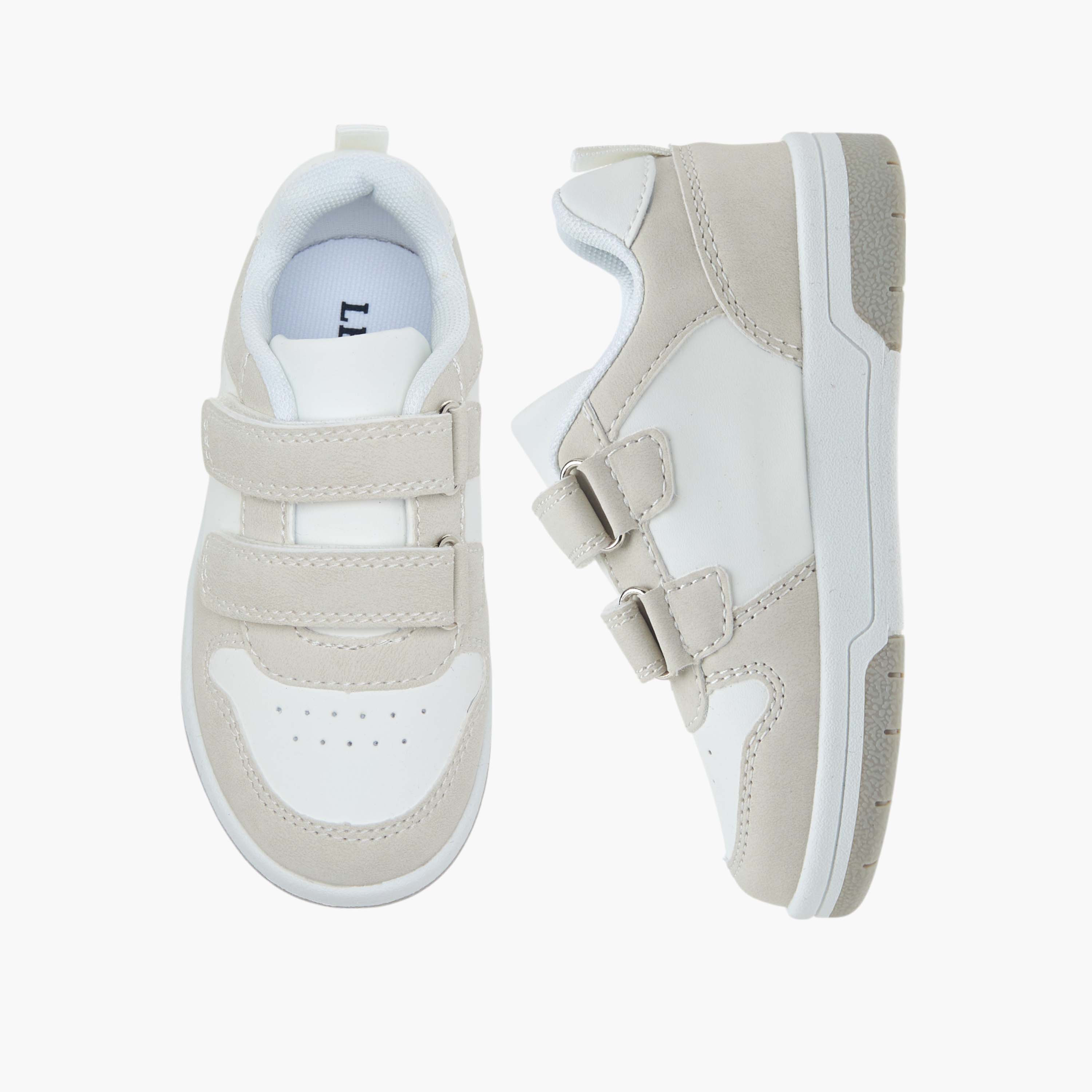 LBL by Shoexpress Panelled Sneakers with Hook and Loop Closure-boys-shoes-sneakers-image-1