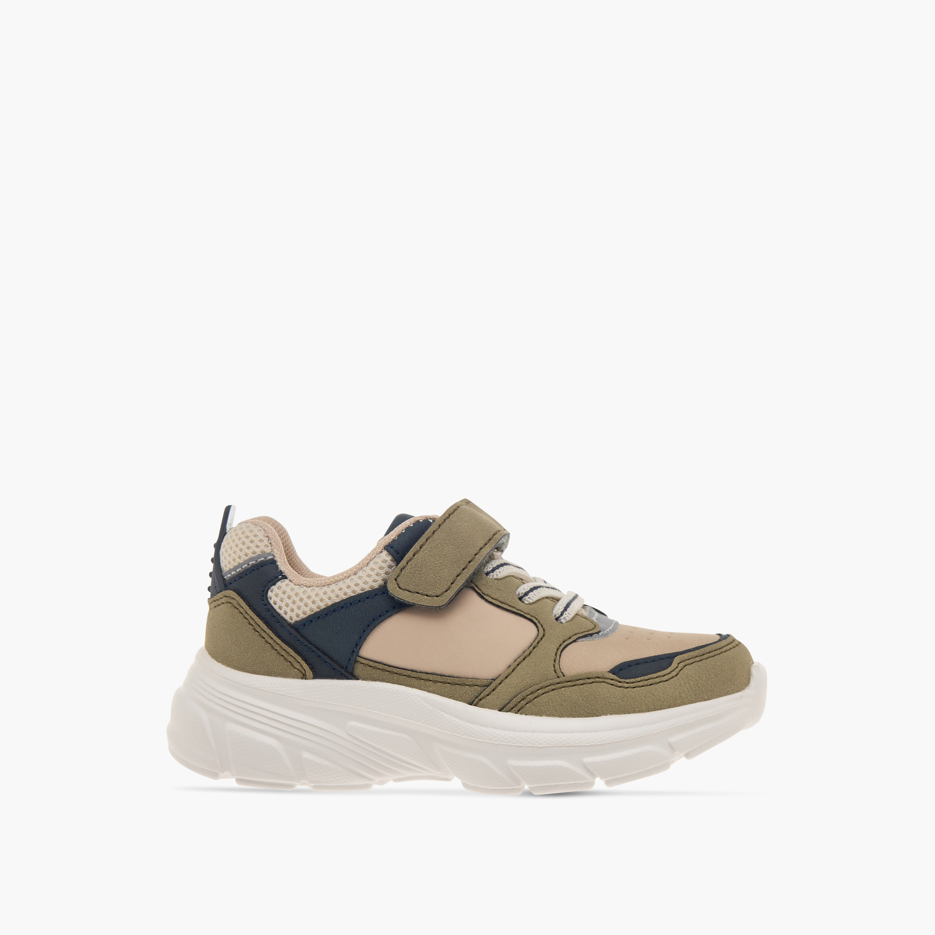 LBL by Shoexpress Panelled Sneakers with Hook and Loop Closure-boys-shoes-sneakers-image-3