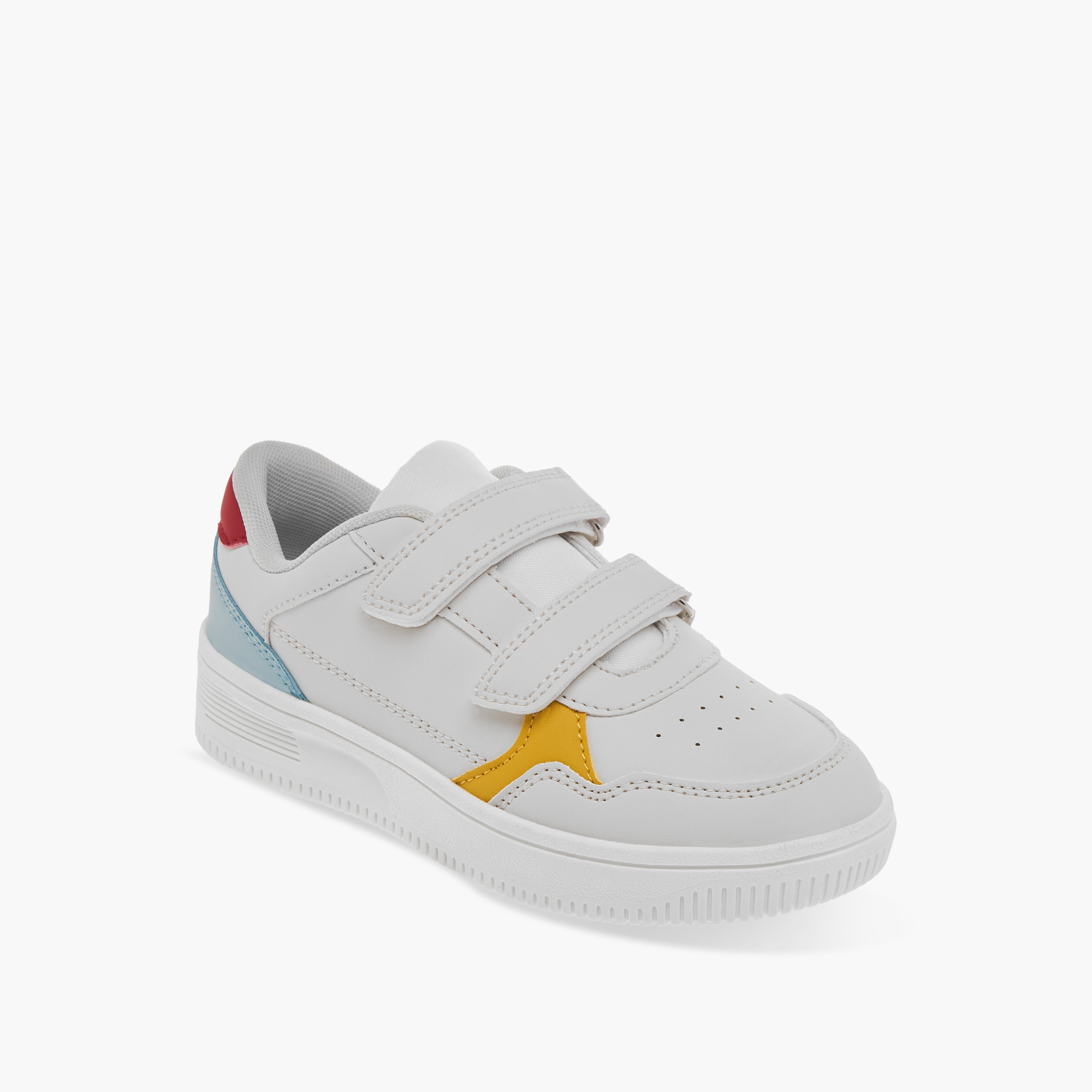 LBL by Shoexpress Panelled Sneakers with Hook and Loop Closure-boys-shoes-sneakers-image-2