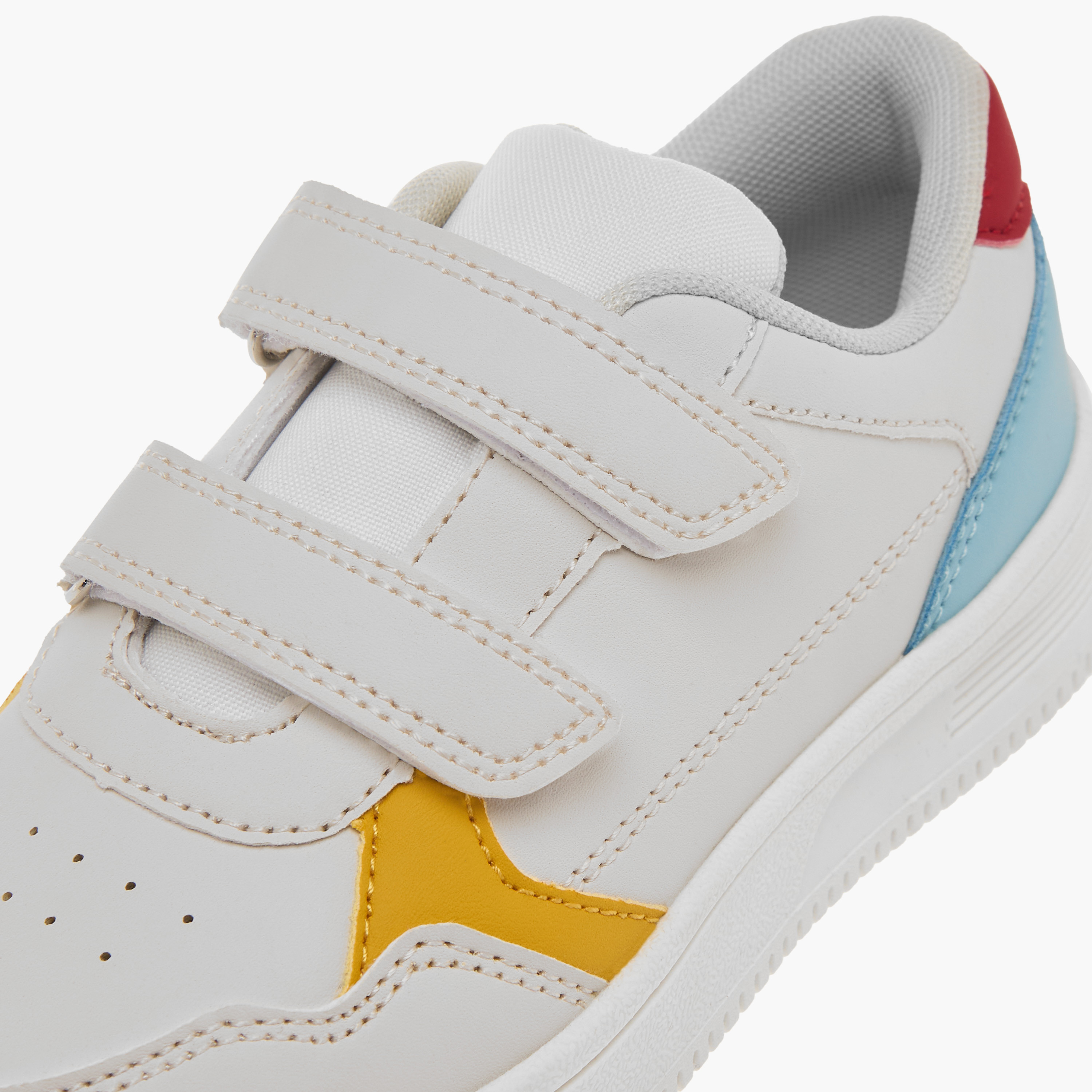LBL by Shoexpress Panelled Sneakers with Hook and Loop Closure-boys-shoes-sneakers-image-4
