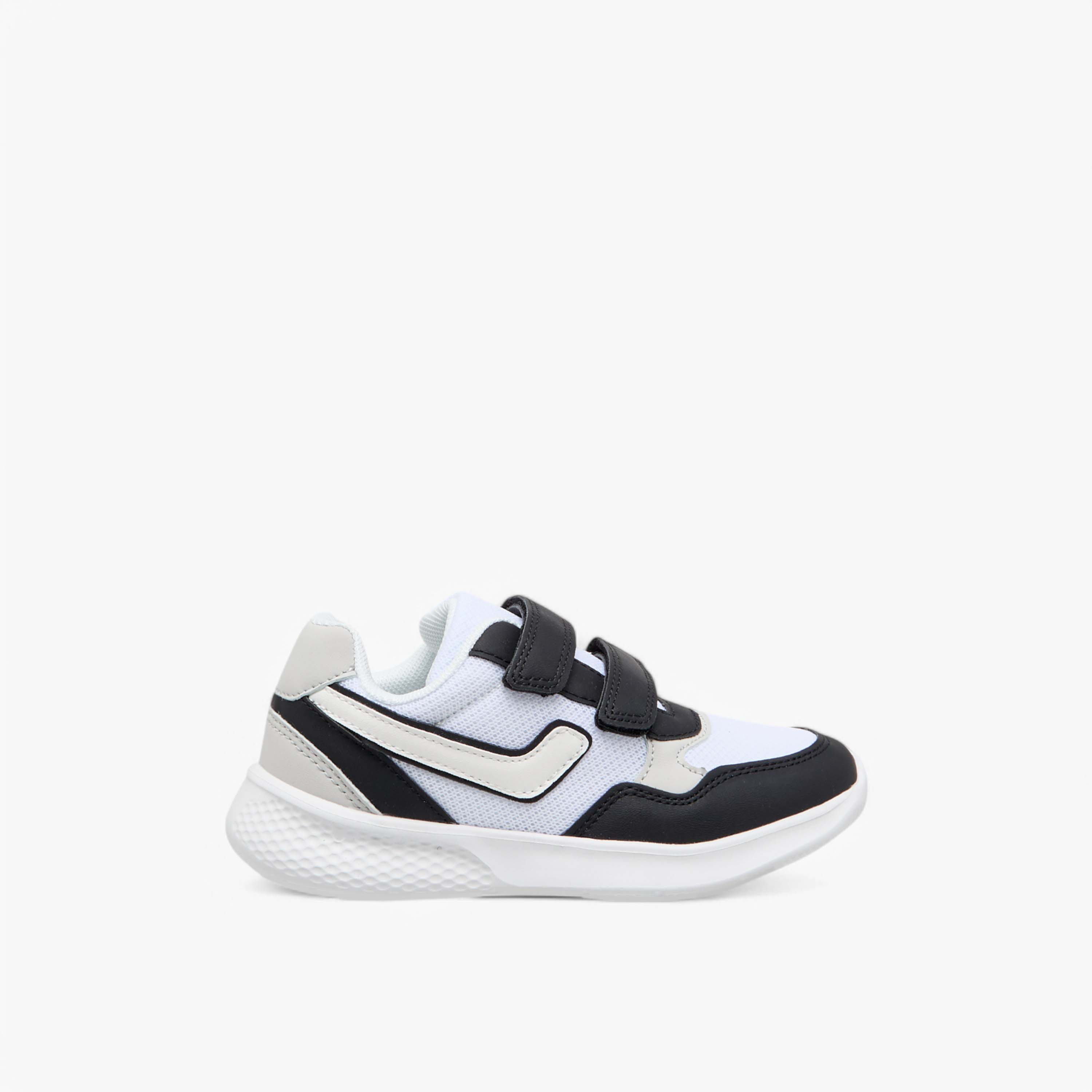LBL by Shoexpress Colourblock Sneakers with Hook and Loop Closure-boys-shoes-sneakers-image-3