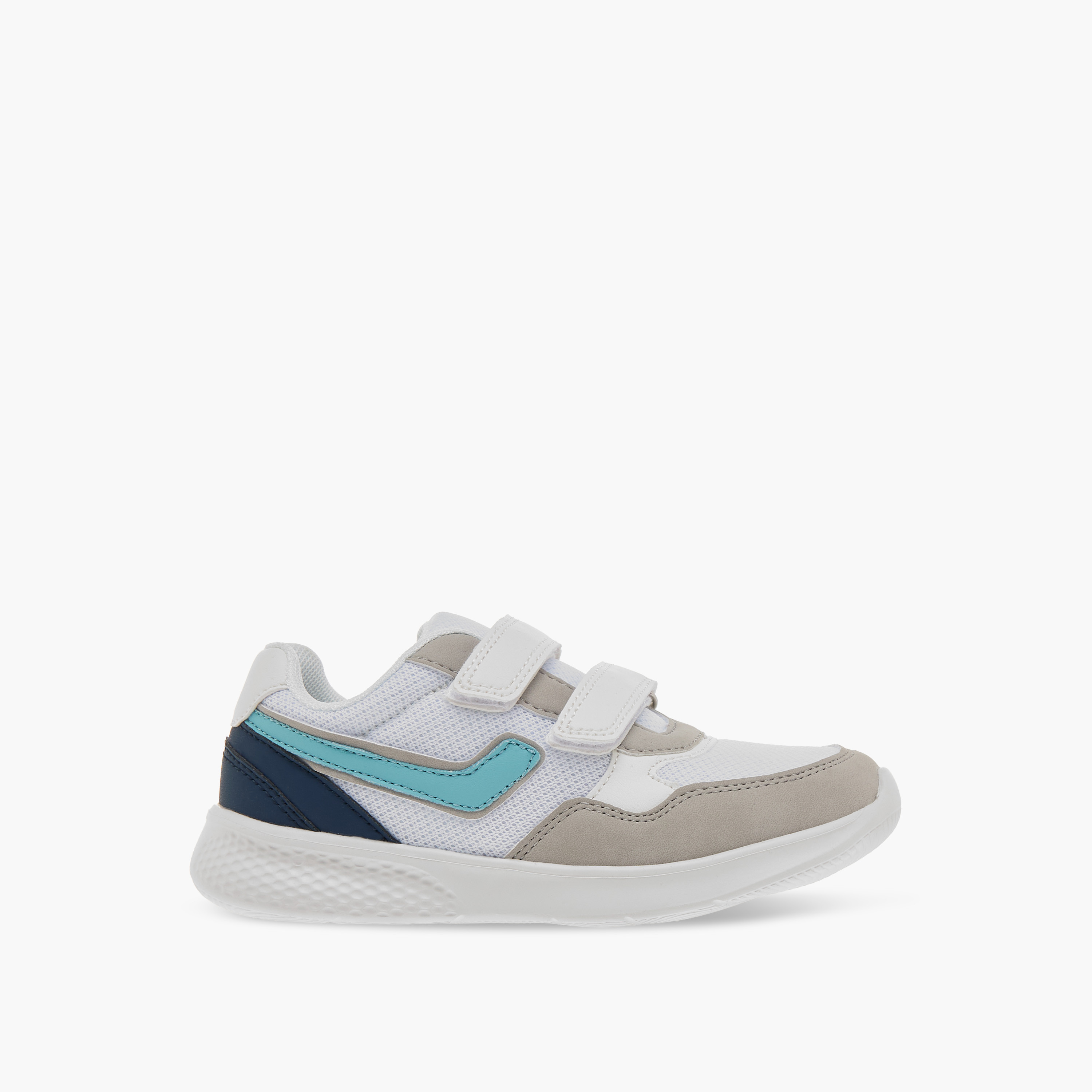 LBL by Shoexpress Colourblock Sneakers with Hook and Loop Closure-boys-shoes-sneakers-image-3
