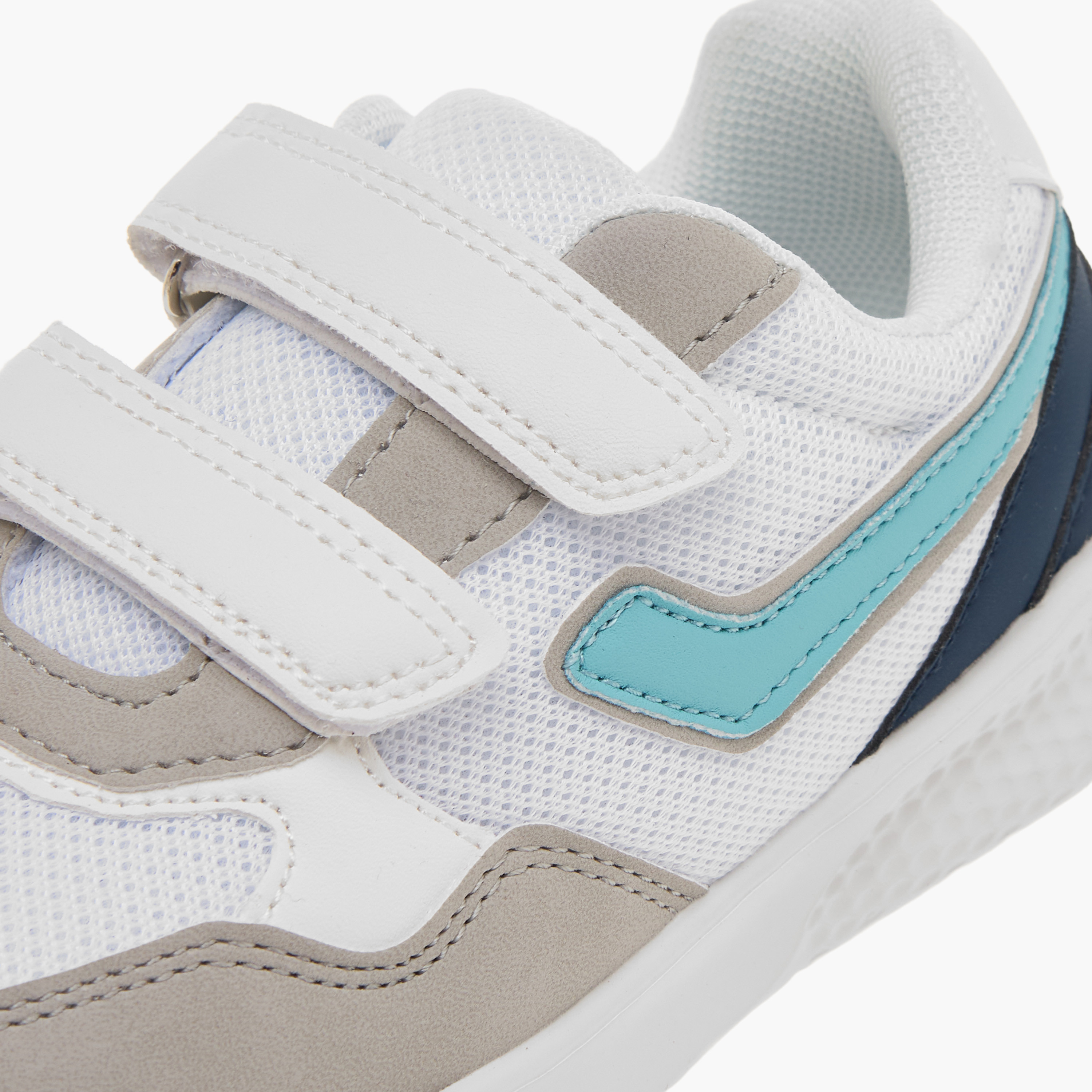 LBL by Shoexpress Colourblock Sneakers with Hook and Loop Closure-boys-shoes-sneakers-image-4