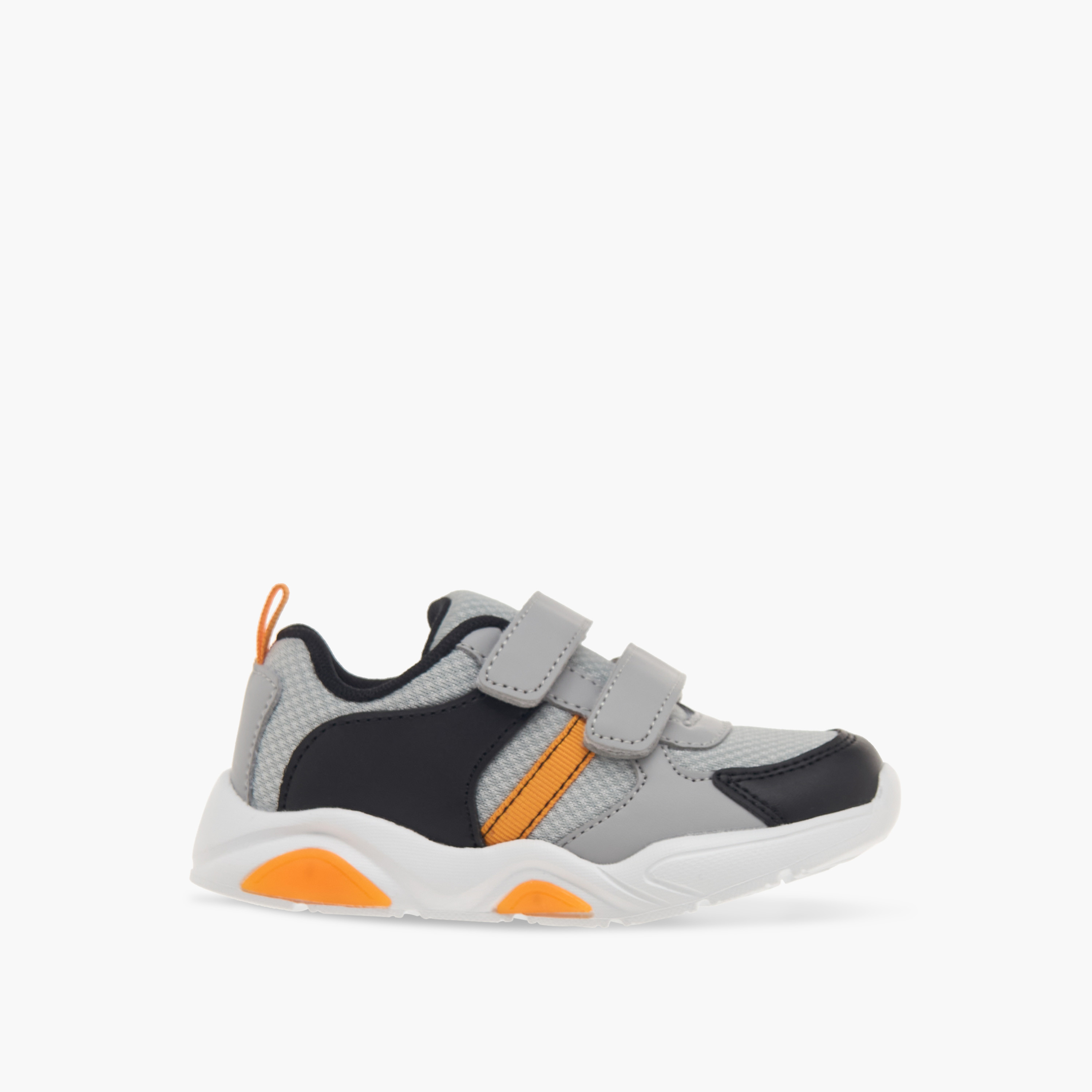 LBL by Shoexpress Panelled Sneakers with Hook and Loop Closure-boys-shoes-sneakers-image-3