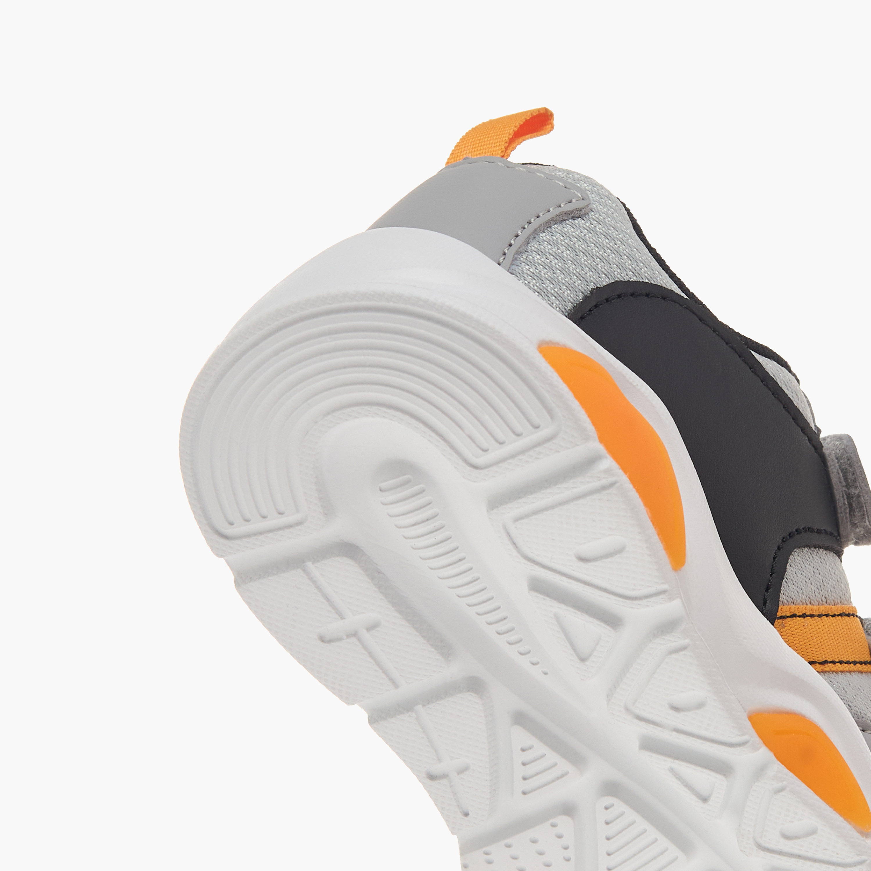 LBL by Shoexpress Panelled Sneakers with Hook and Loop Closure-boys-shoes-sneakers-image-5