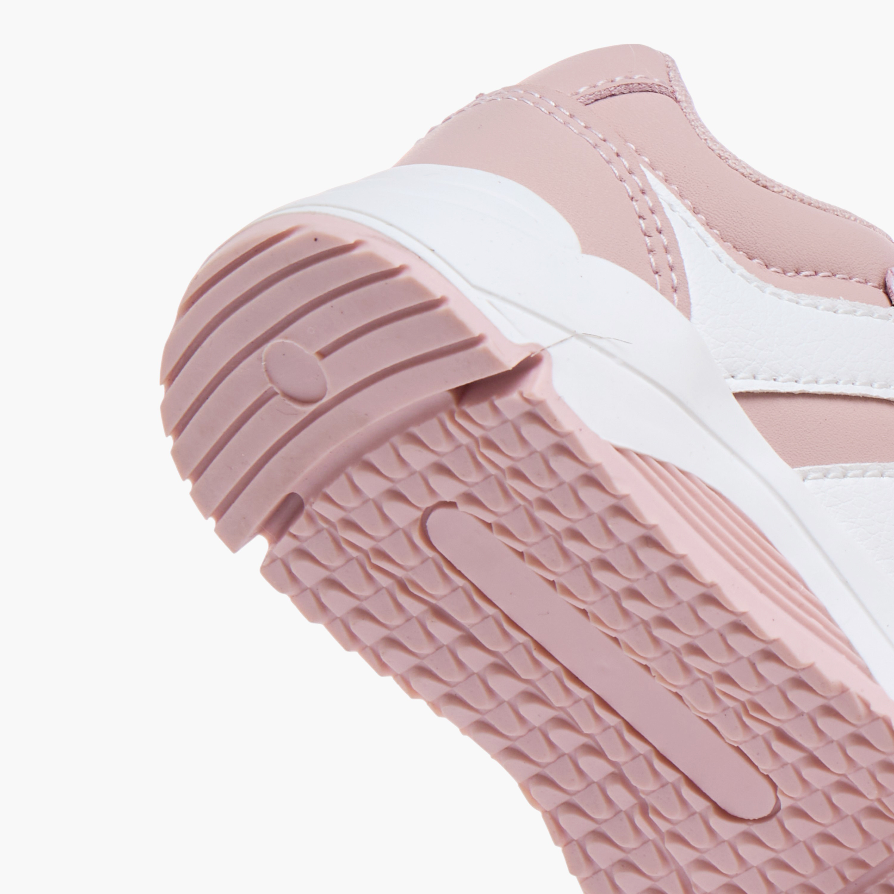 Flora Bella Panelled Sneakers with Hook and Loop Closure-girls-shoes-sneakers-image-5