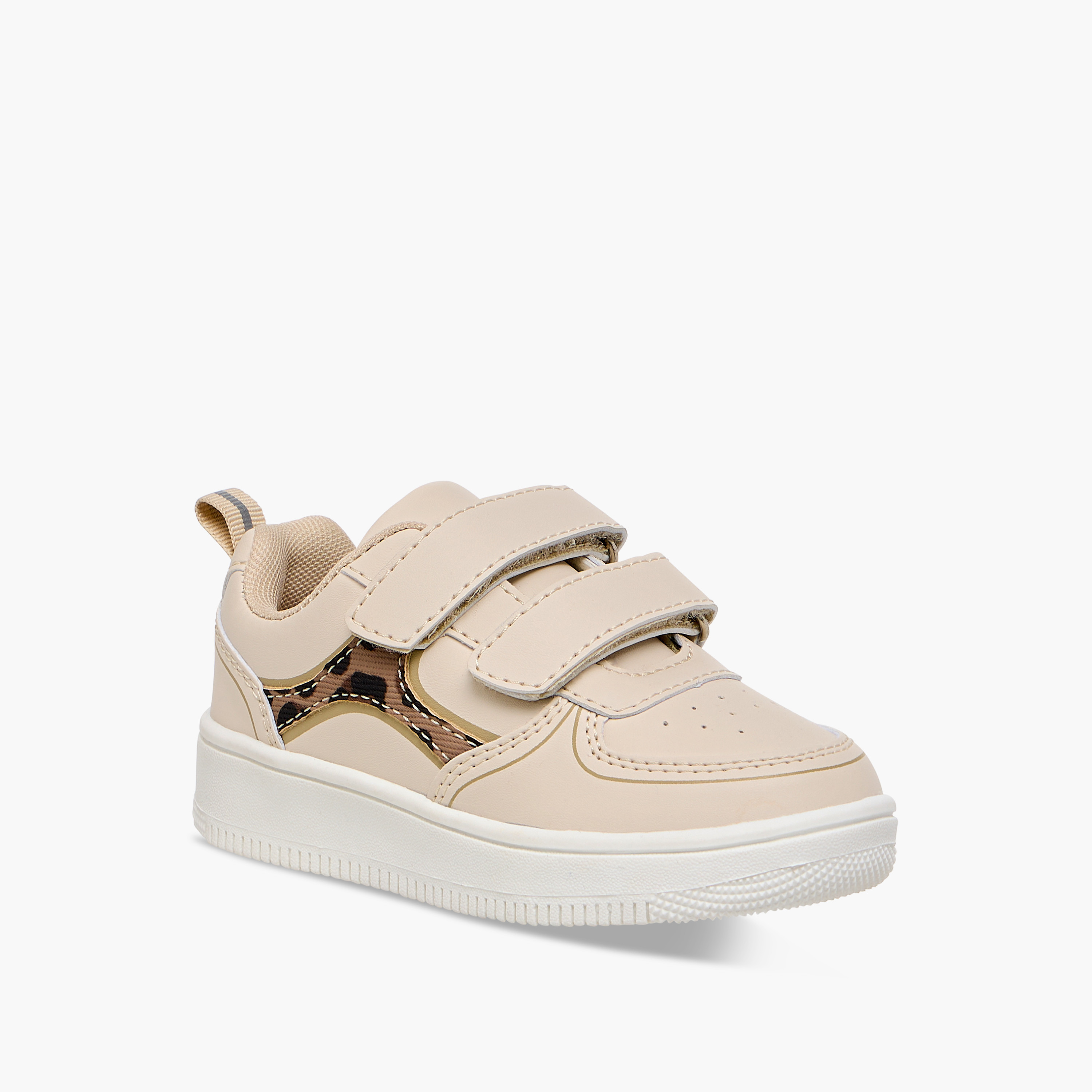 Flora Bella Printed Sneakers with Hook and Loop Closure-girls-shoes-sneakers-image-2
