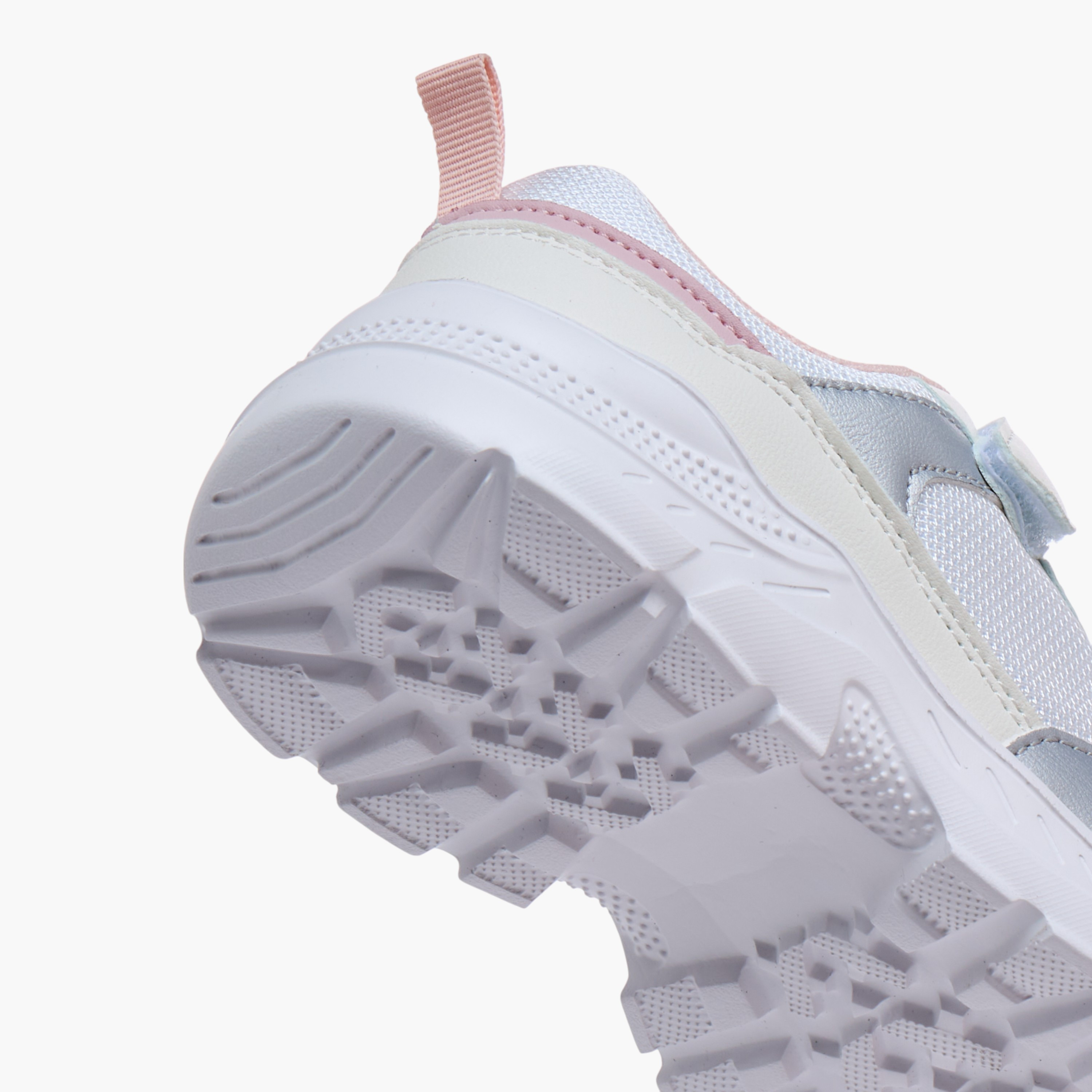 Flora Bella Panelled Sneakers with Hook and Loop Closure-girls-shoes-sneakers-image-5