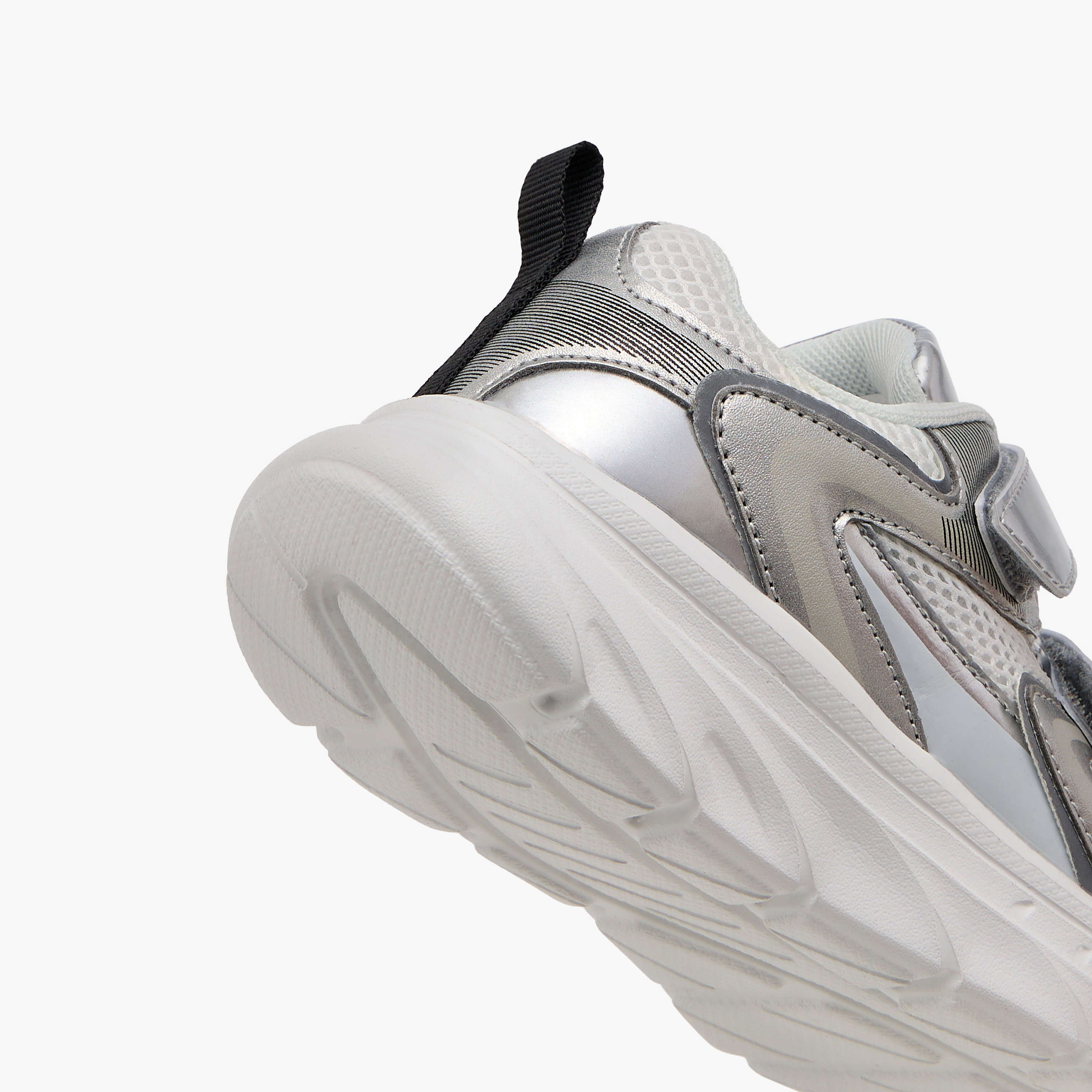 Flora Bella Panelled Sneakers with Hook and Loop Closure-girls-shoes-sneakers-image-5