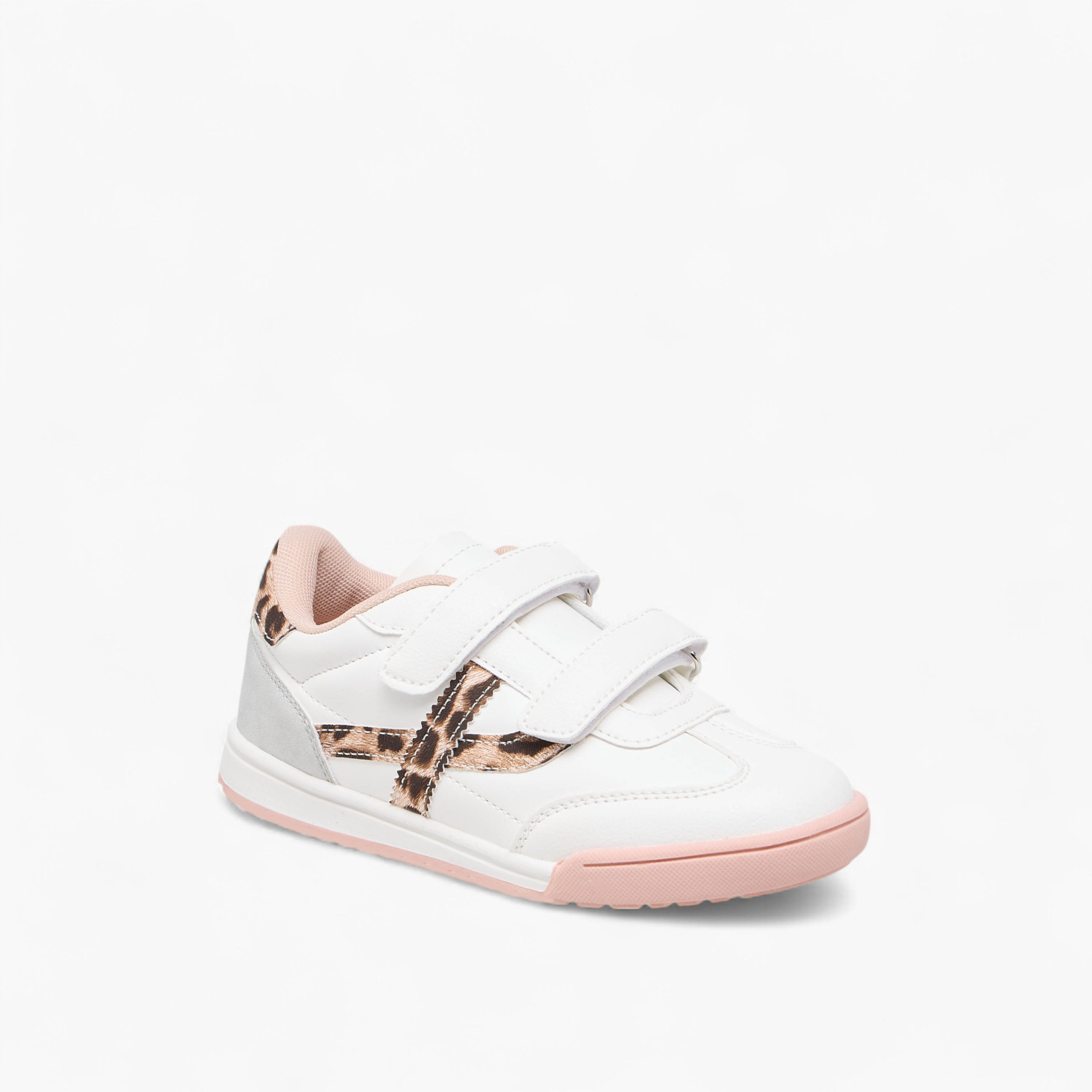 Flora Bella Animal Print Sneakers with Hook and Loop Closure-girls-shoes-sneakers-image-2