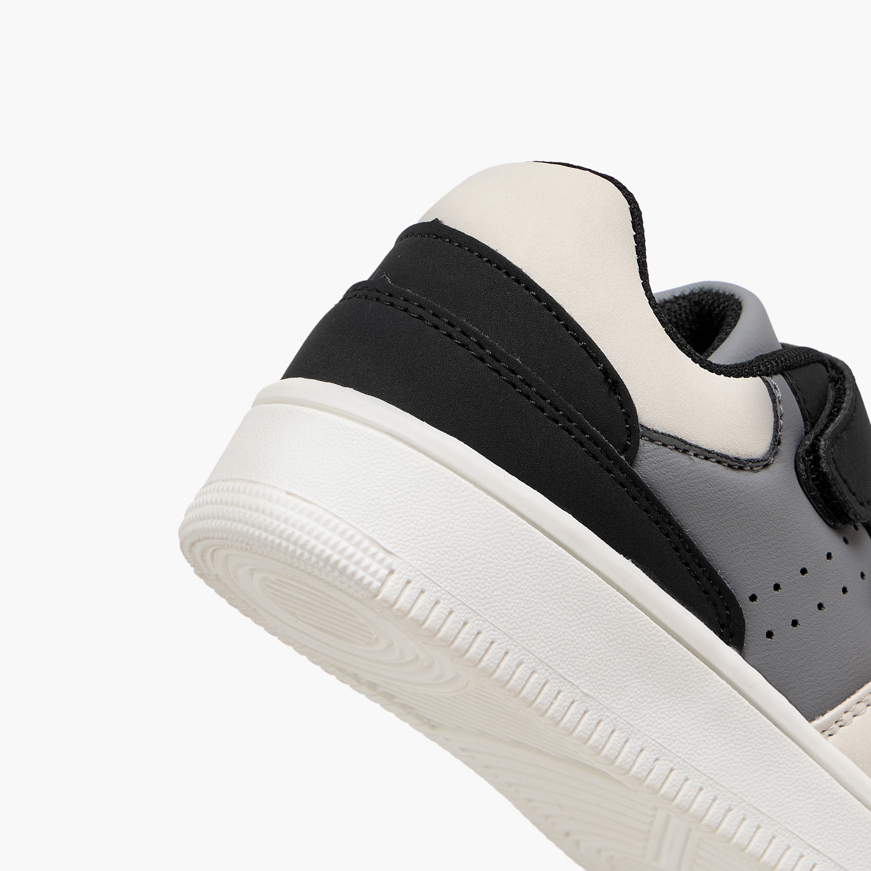 LBL by Shoexpress Panelled Sneakers with Hook and Loop Closure-boys-shoes-sneakers-image-5