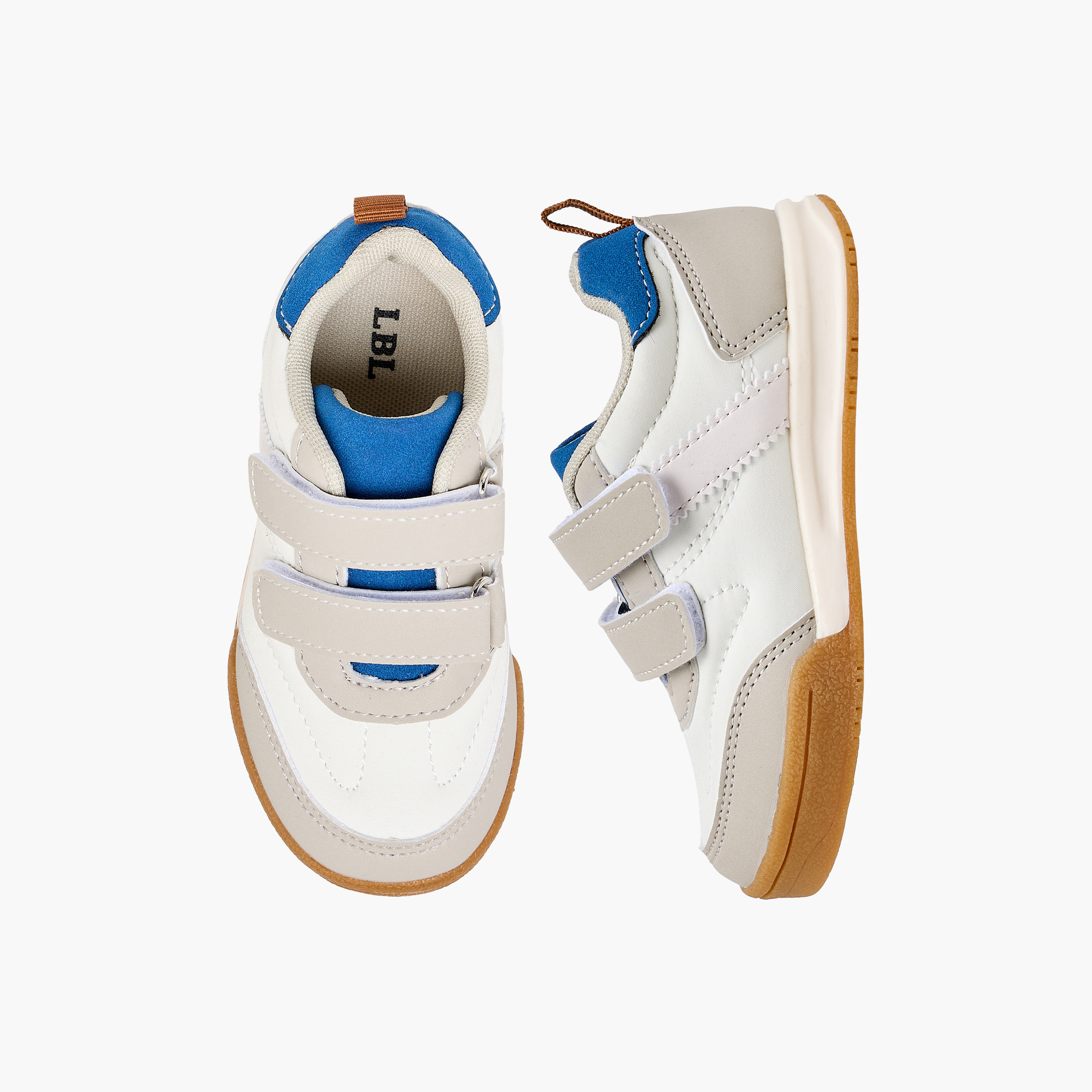 LBL by Shoexpress Panelled Sneakers with Hook and Loop Closure-boys-shoes-sneakers-image-1