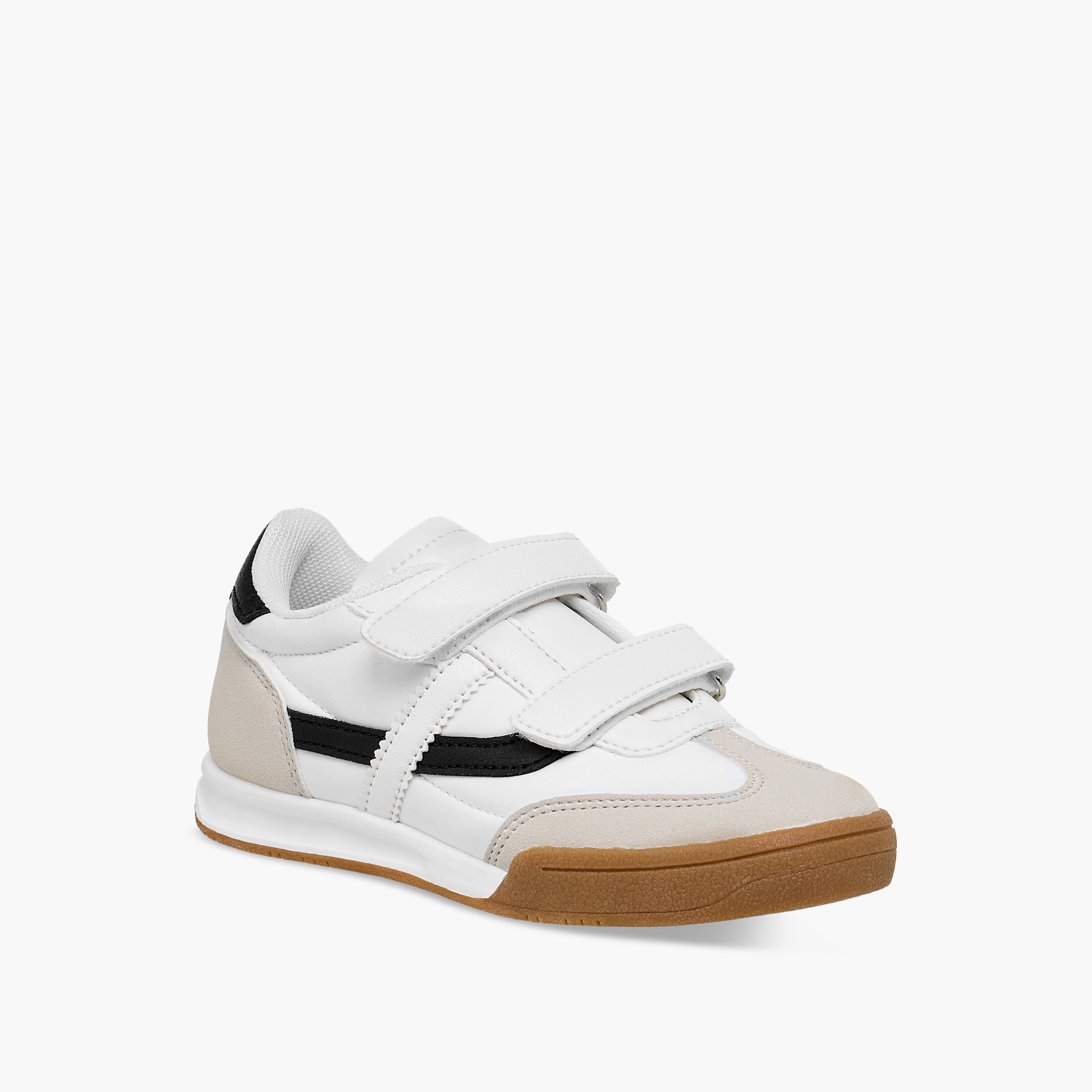 LBL by Shoexpress Panelled Sneakers with Hook and Loop Closure-boys-shoes-schoolshoes-image-2