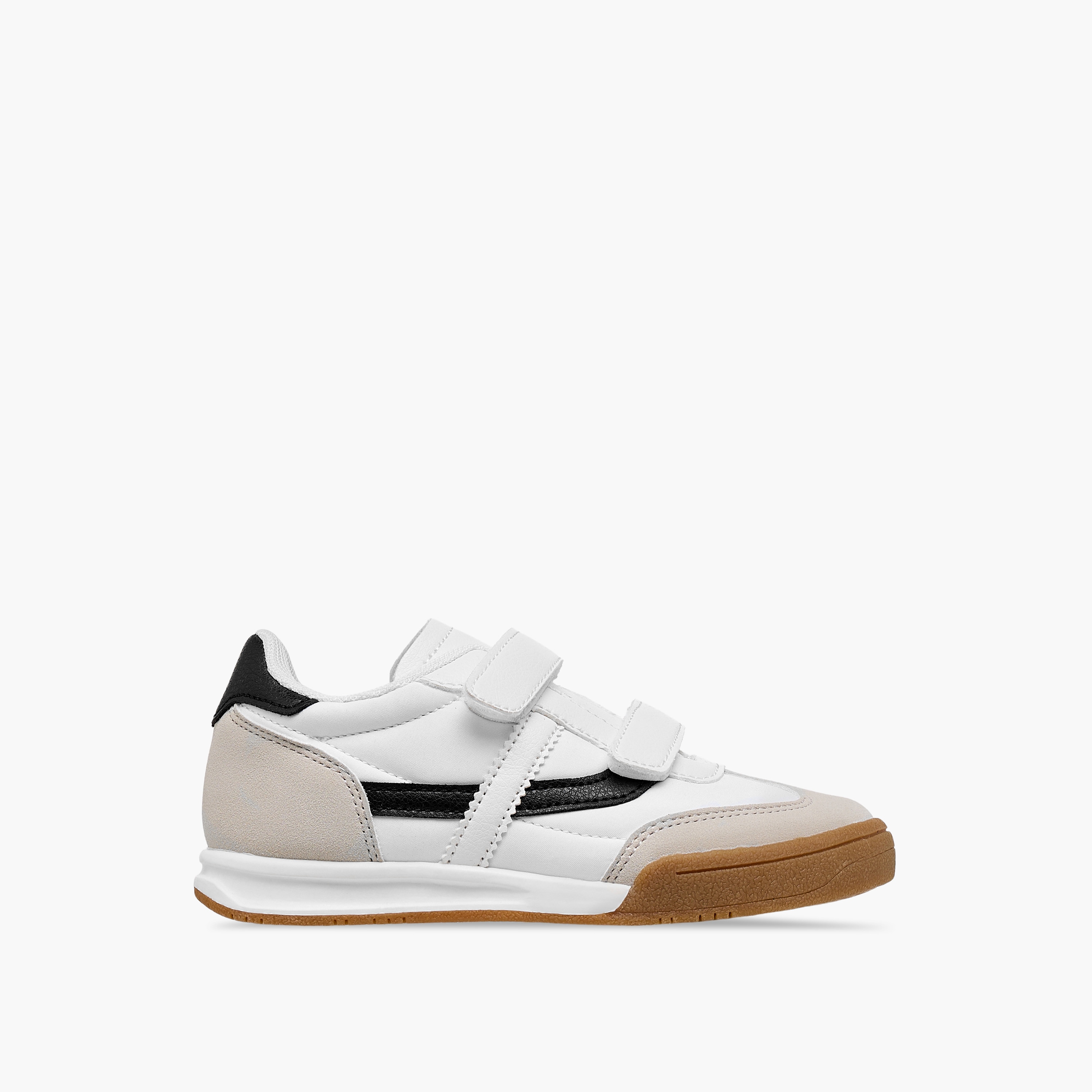 LBL by Shoexpress Panelled Sneakers with Hook and Loop Closure-boys-shoes-schoolshoes-image-3